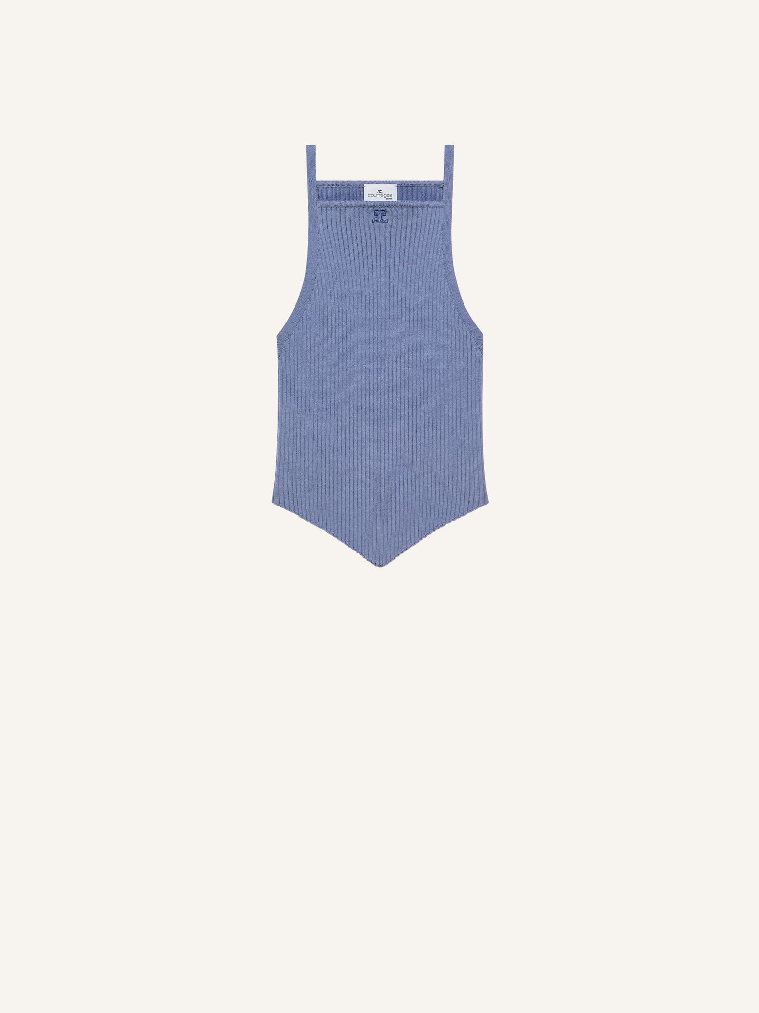 POINTY RIB KNIT TANK TOP