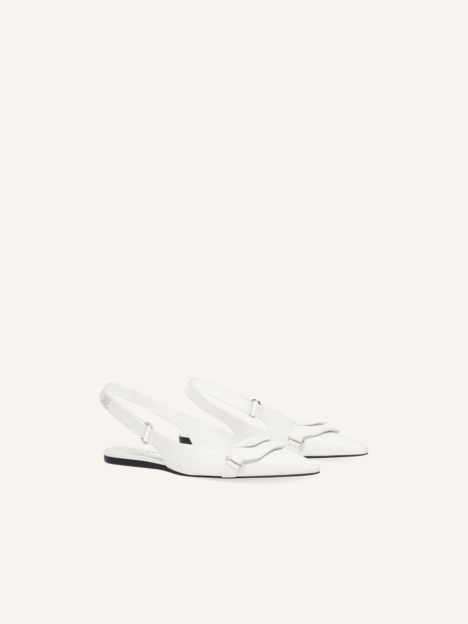 RACER LEATHER SLINGBACK BALLERINAS