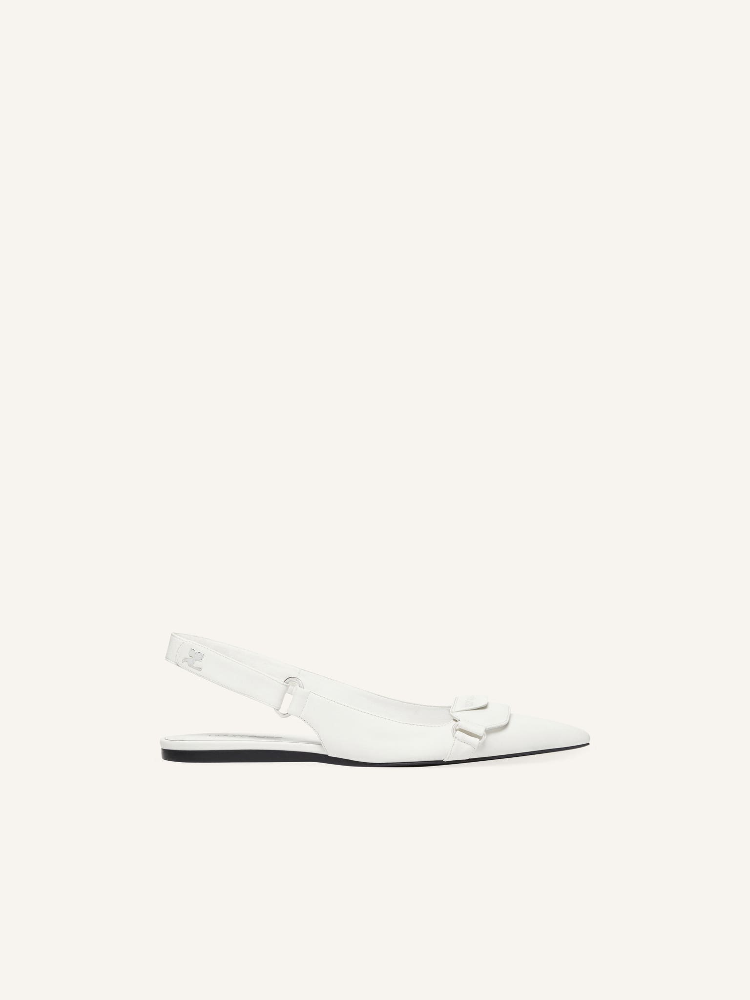 RACER LEATHER SLINGBACK BALLERINAS