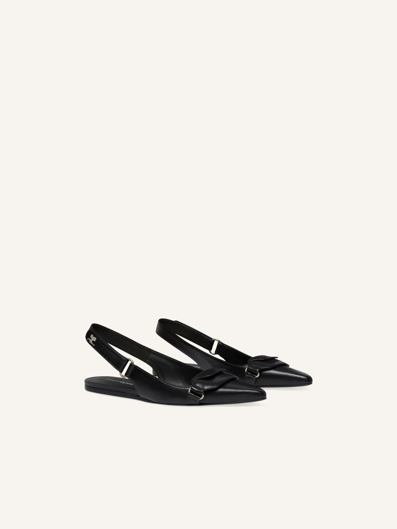 RACER LEATHER SLINGBACK BALLERINAS