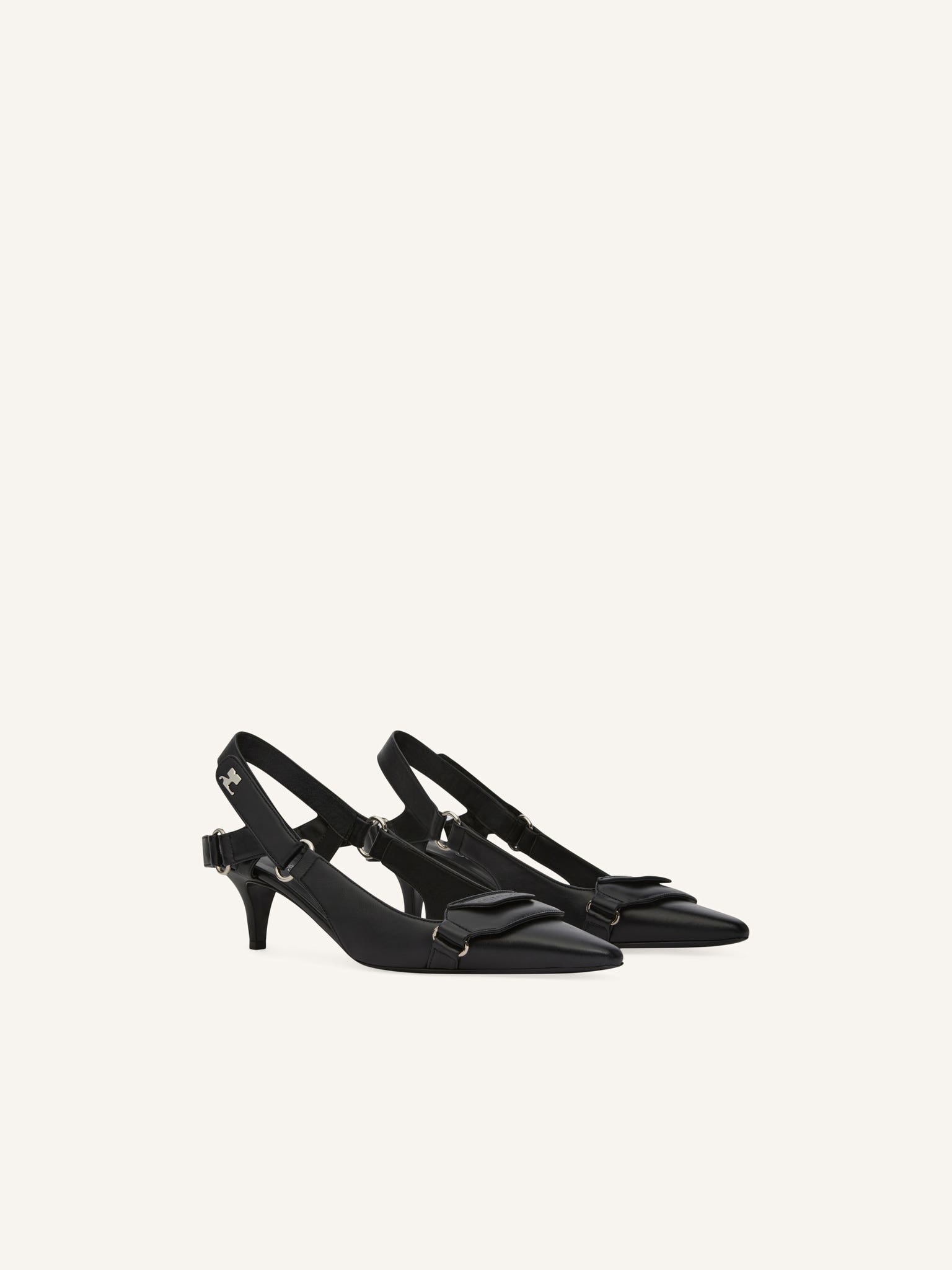 RACER LEATHER SLINGBACKS