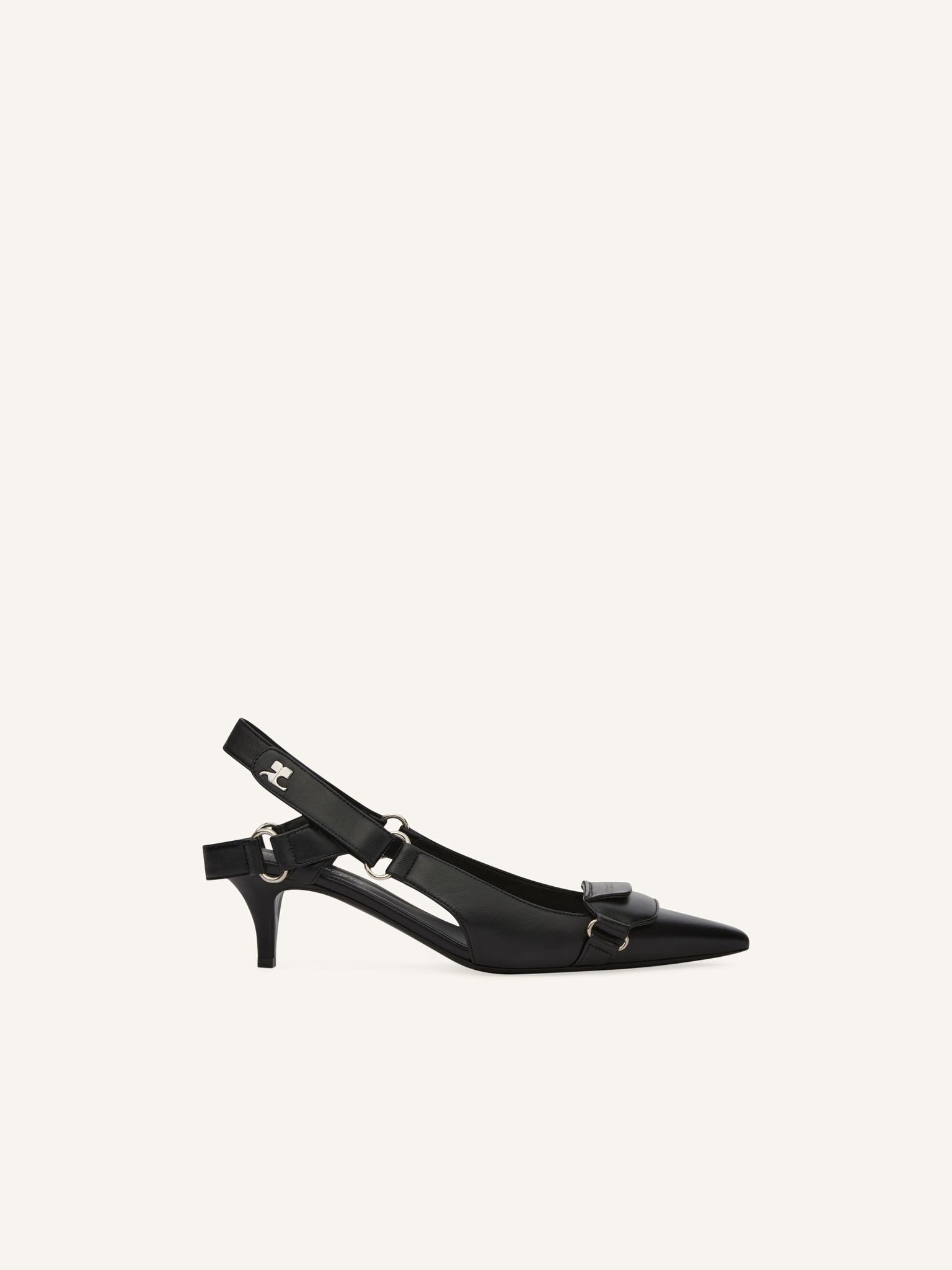 RACER LEATHER SLINGBACKS