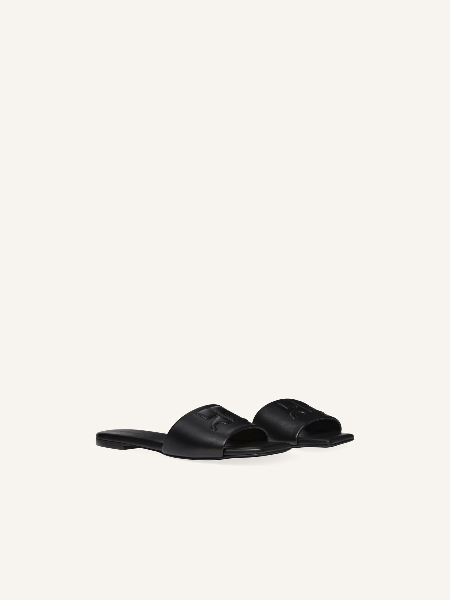 SHADOW LEATHER MULES