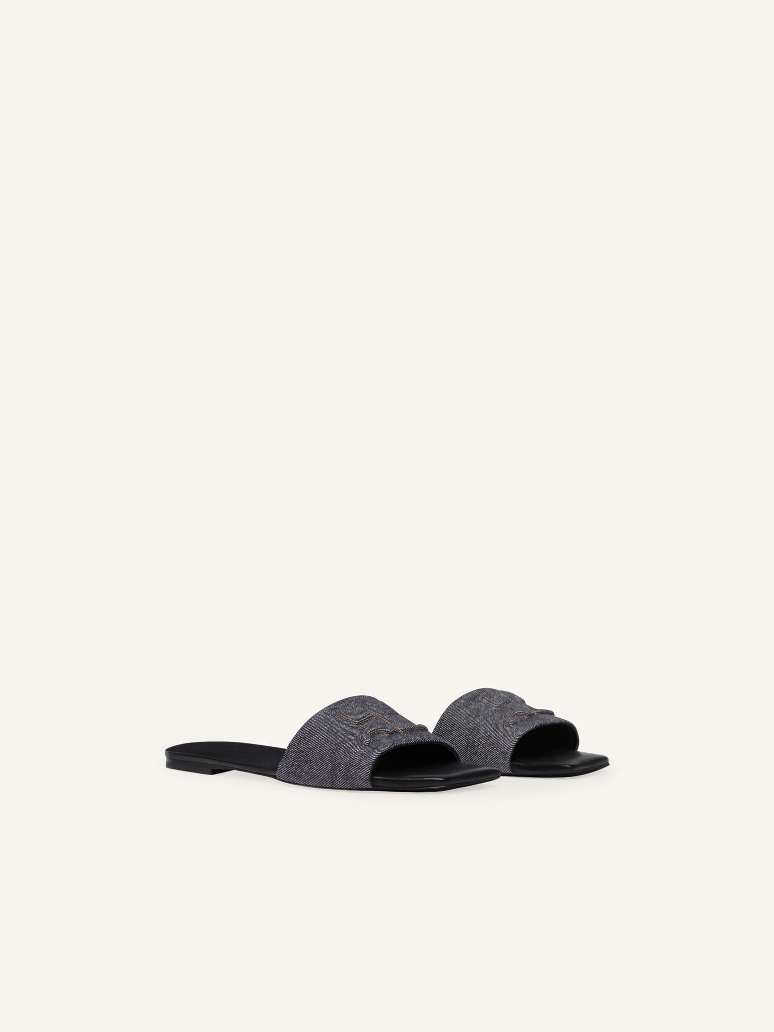 SHADOW DENIM MULES