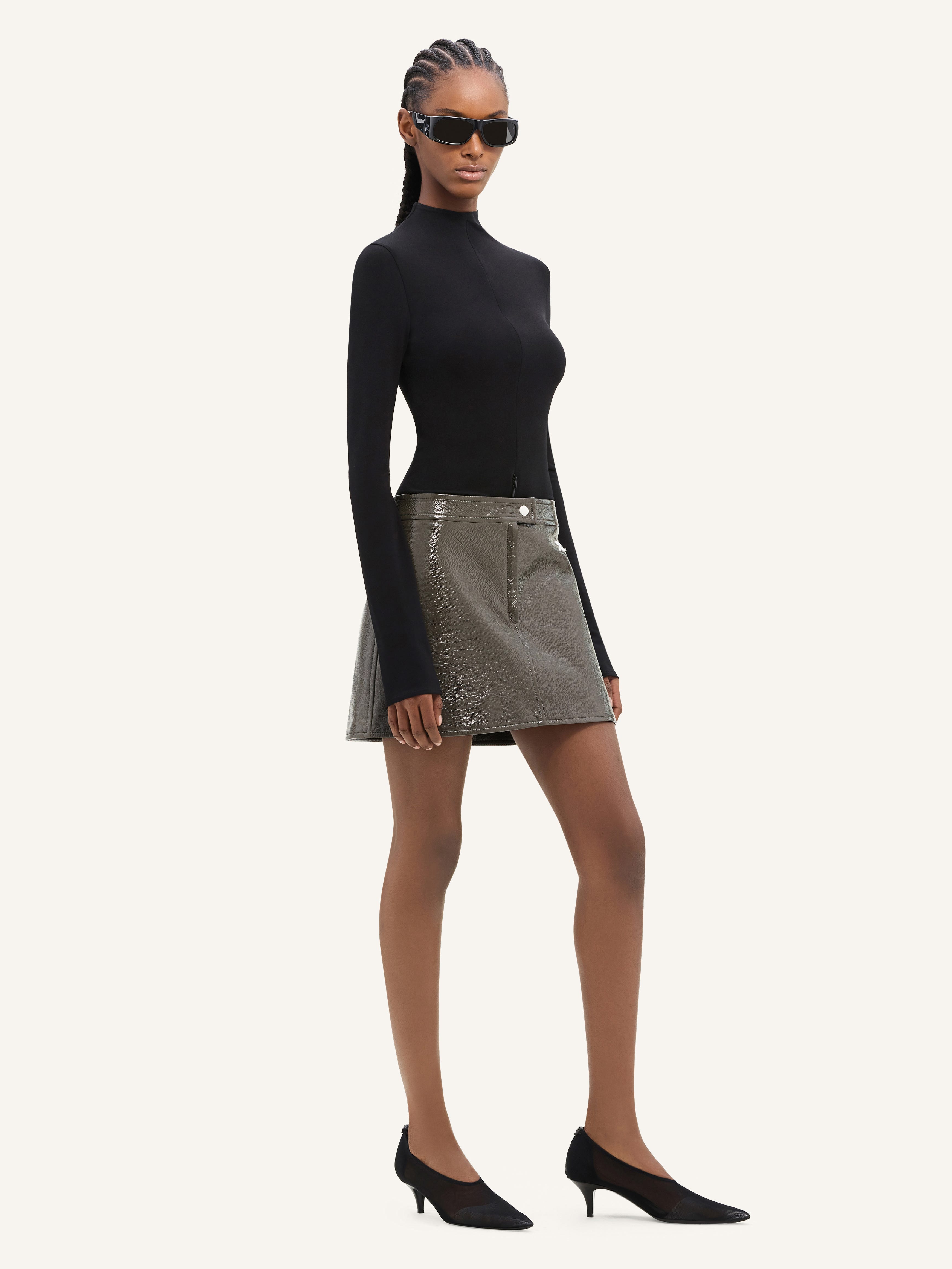 JUPE REEDITION EN VINYLE courreges