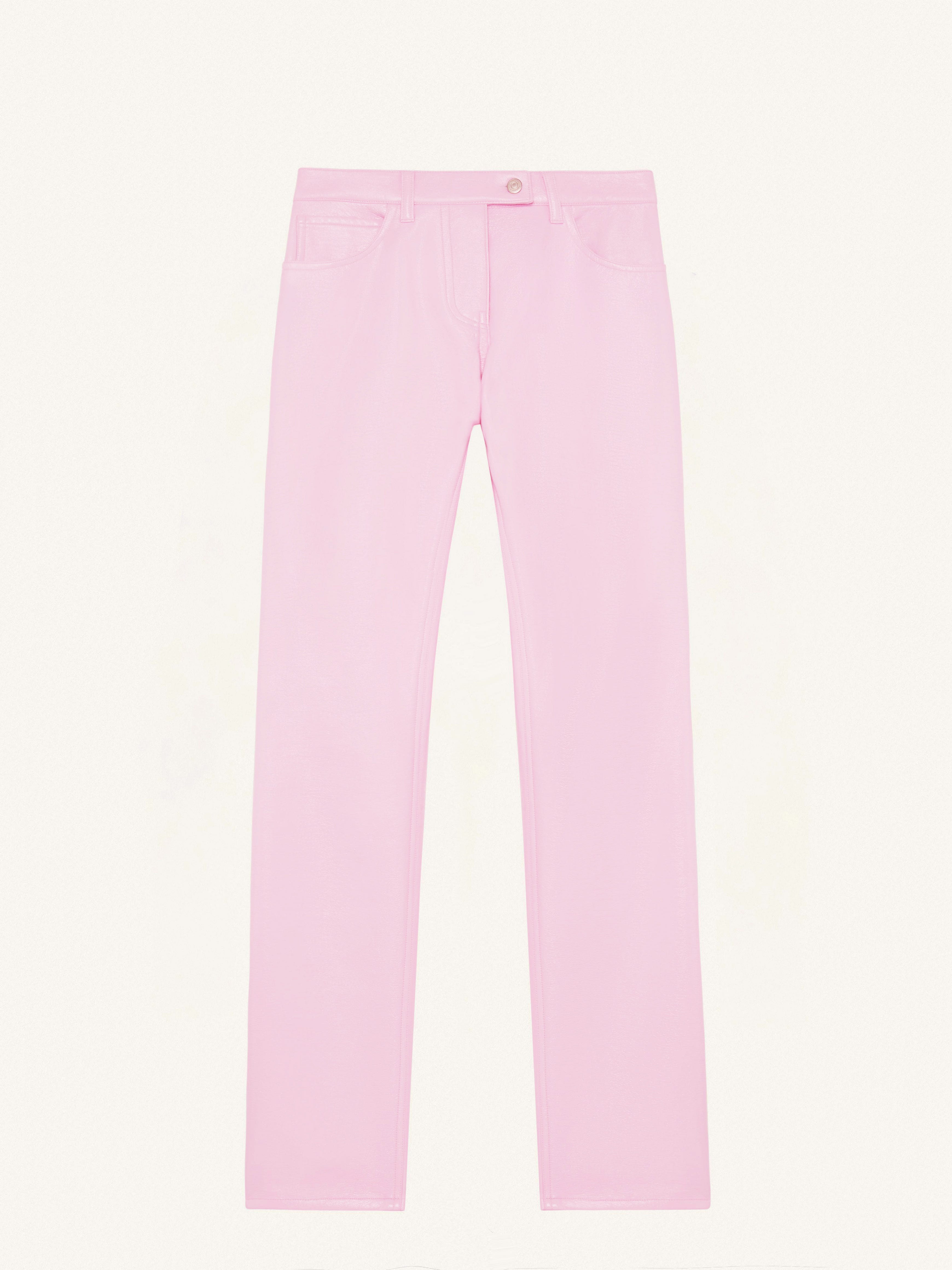 Vinyl pants pink outlet