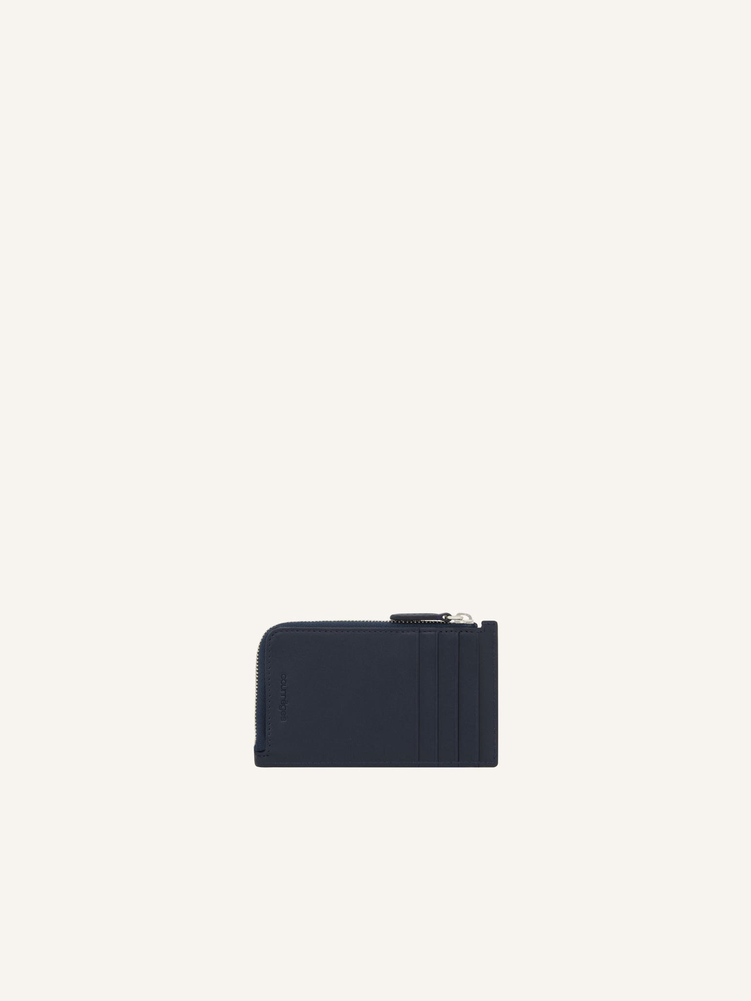 PORTE CARTE ZIPPÉ EN CUIR