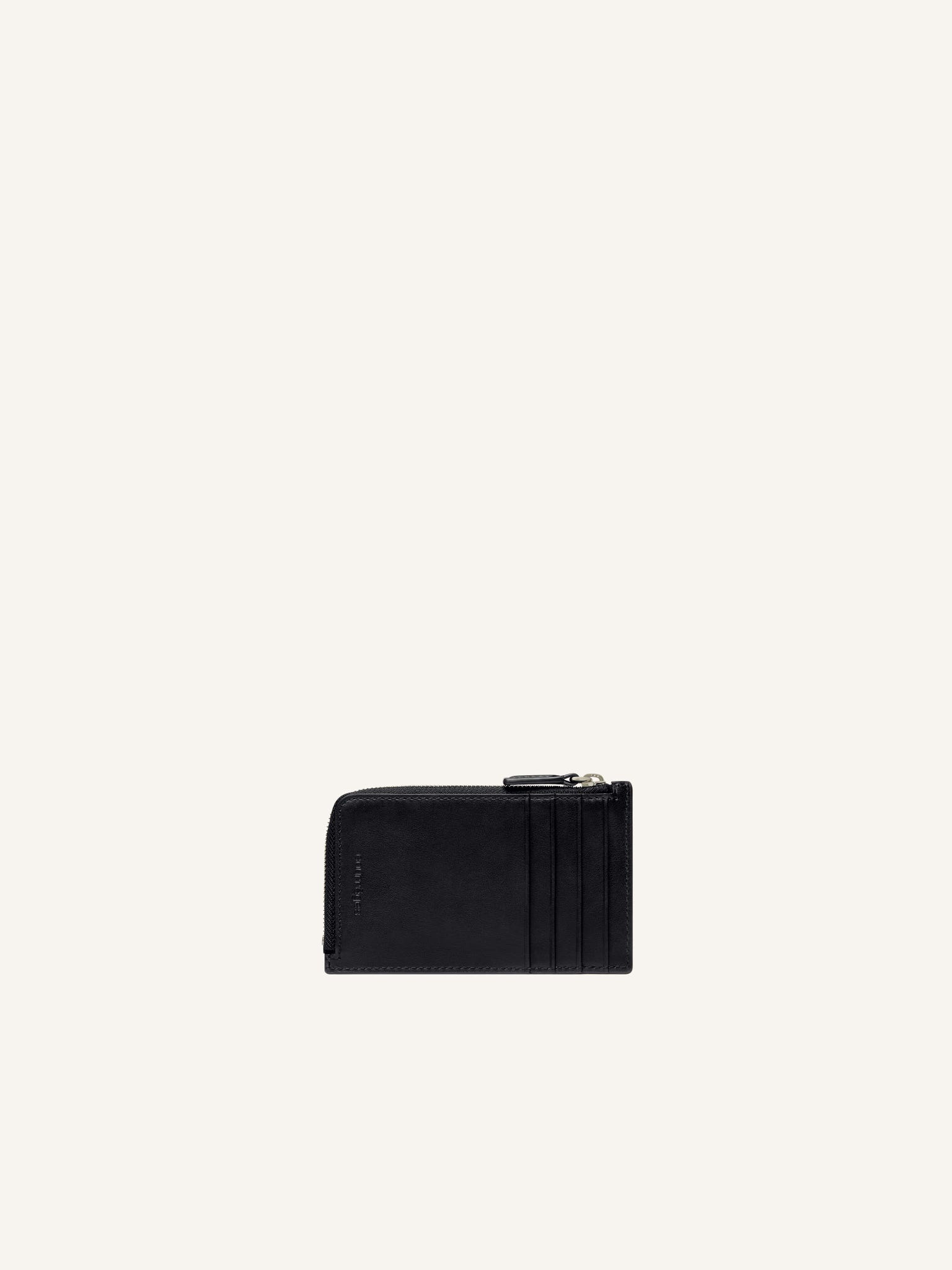 LEATHER ZIPPED CARDHOLDER