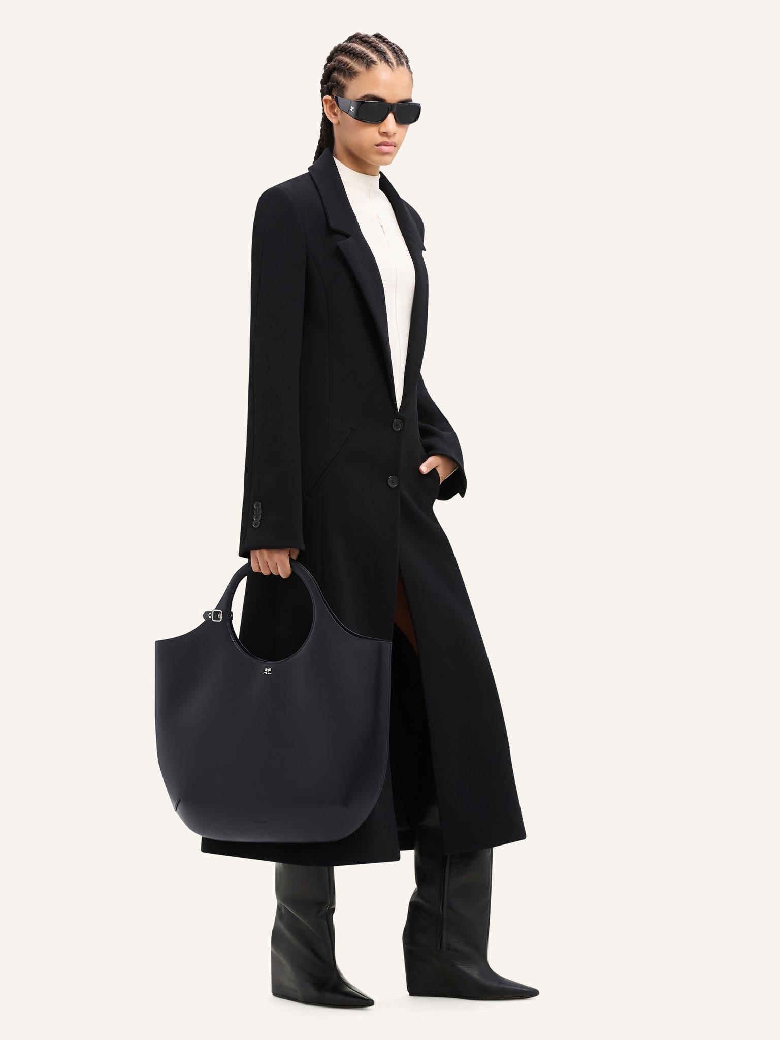 HOLY BAG LARGE EN CUIR LISSE