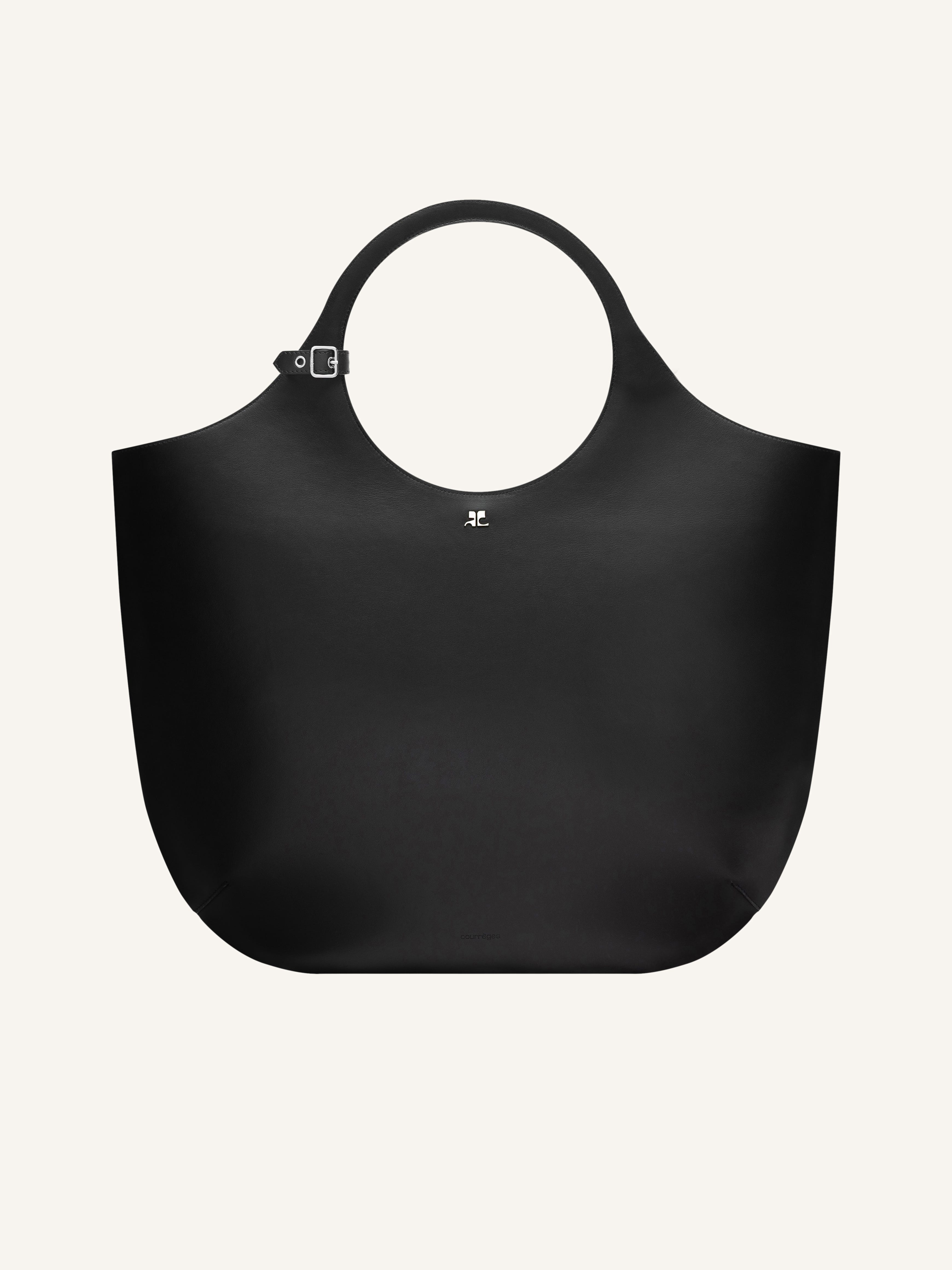 LARGE HOLY LEATHER BAG courreges