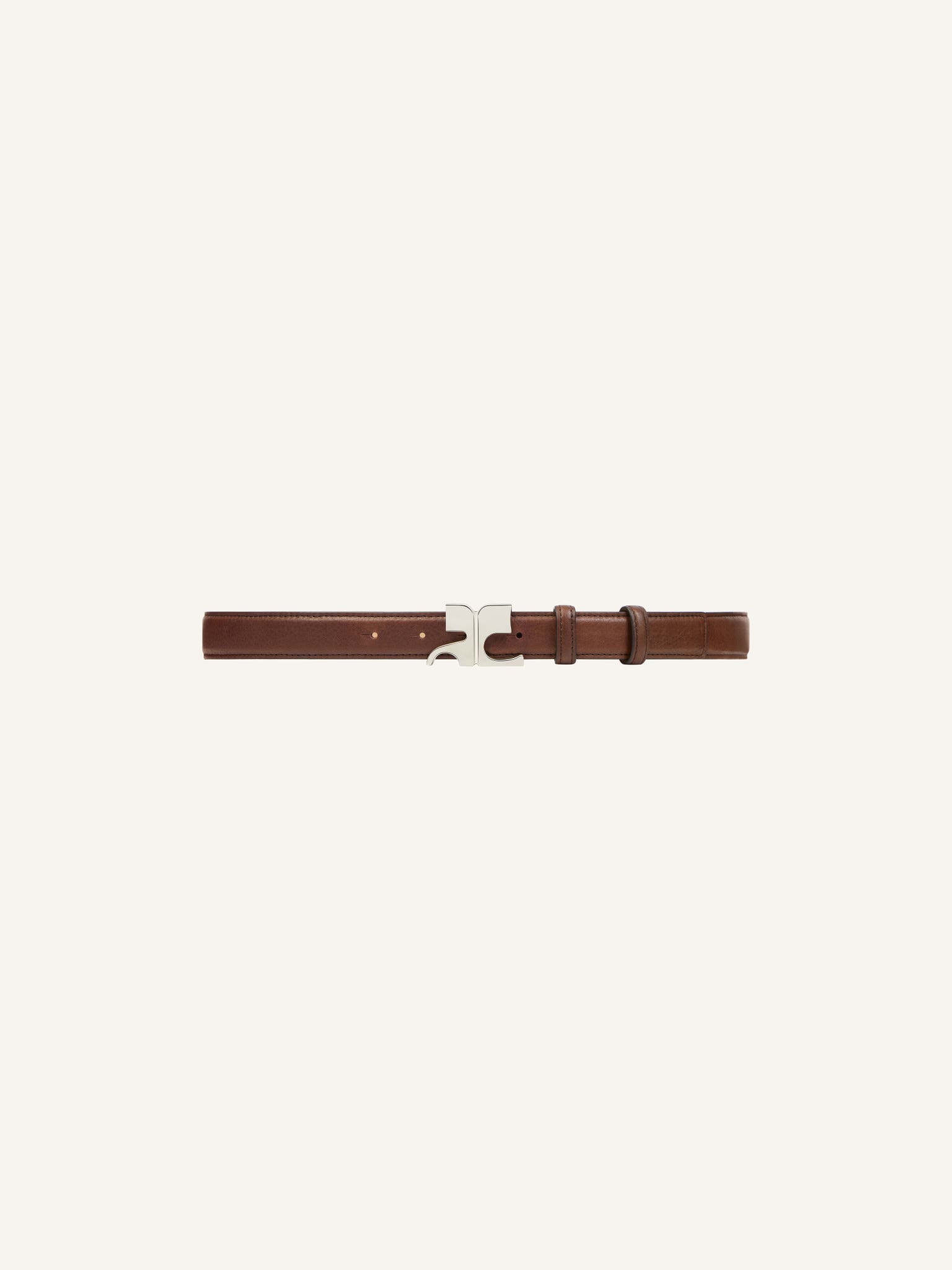 CEINTURE AC EN CUIR GRAINÉ