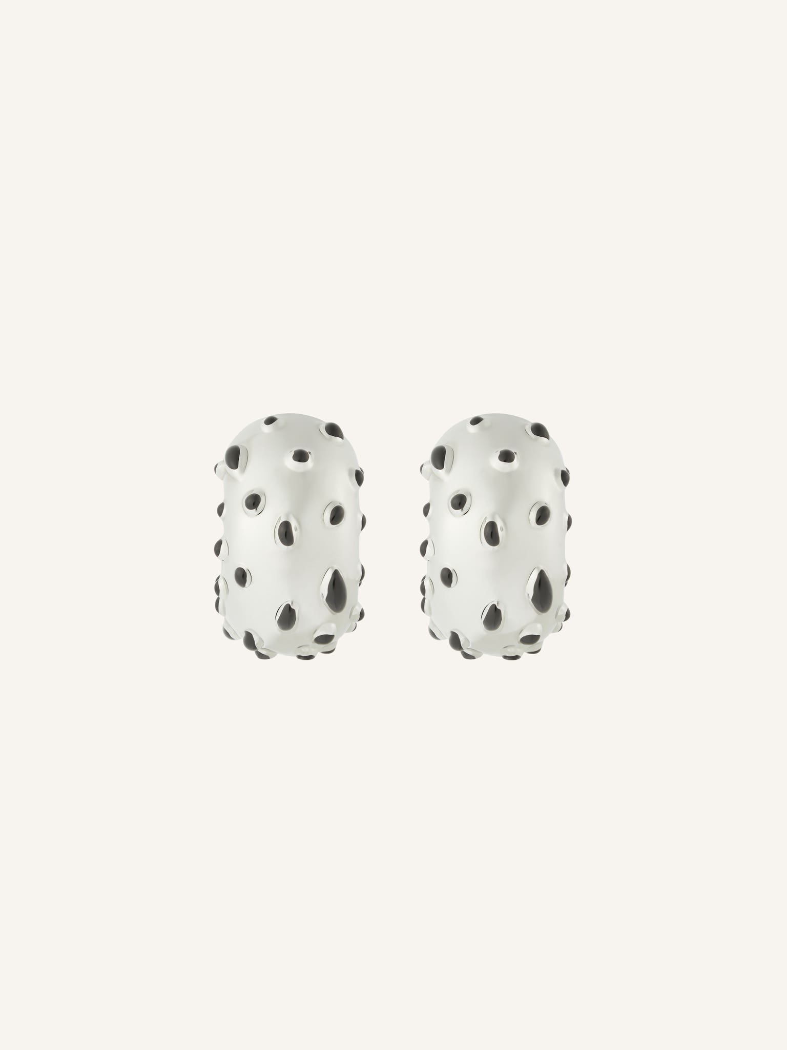 INFINITY FLECKED METAL EARRINGS