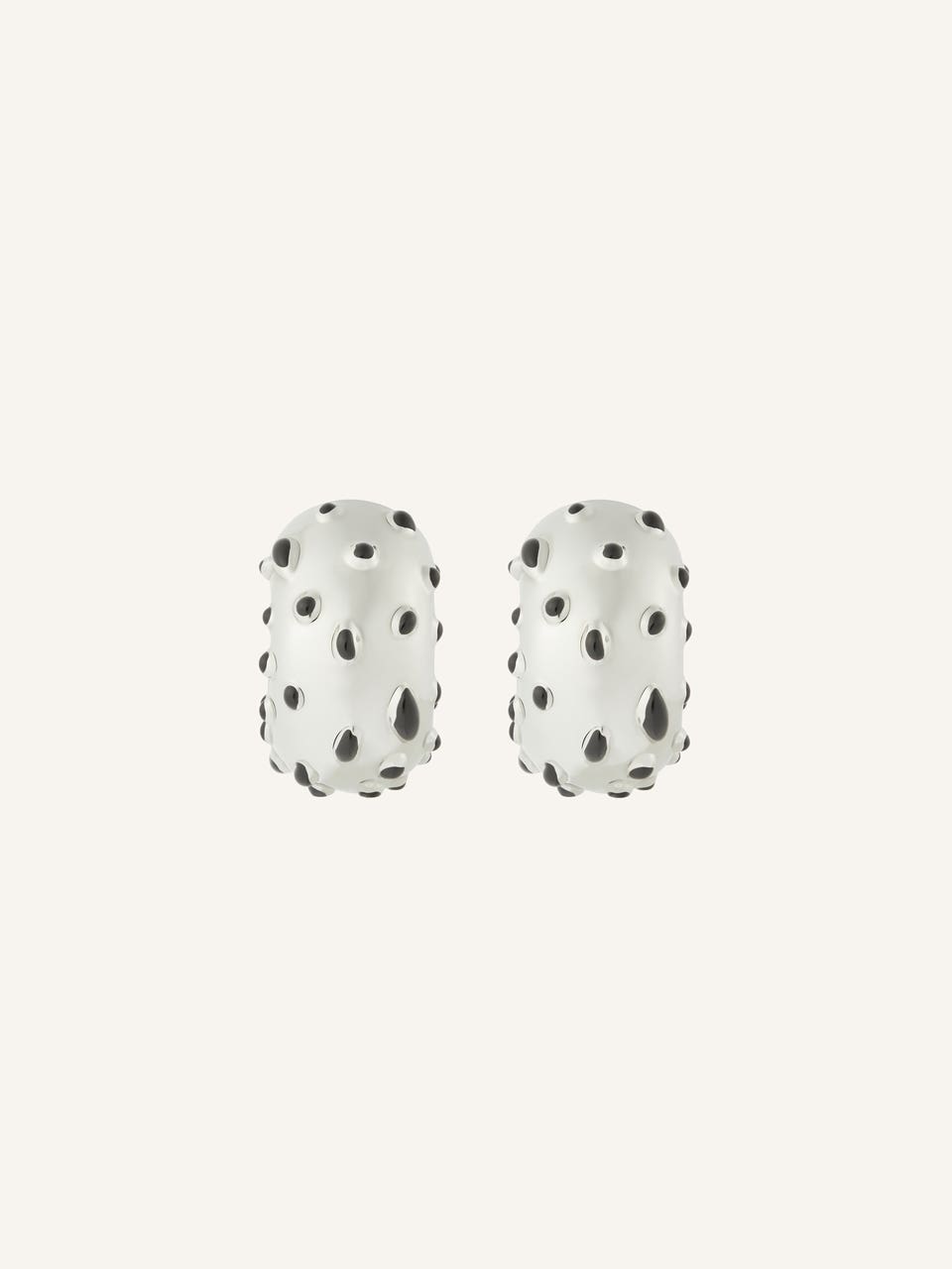 INFINITY FLECKED METAL EARRINGS