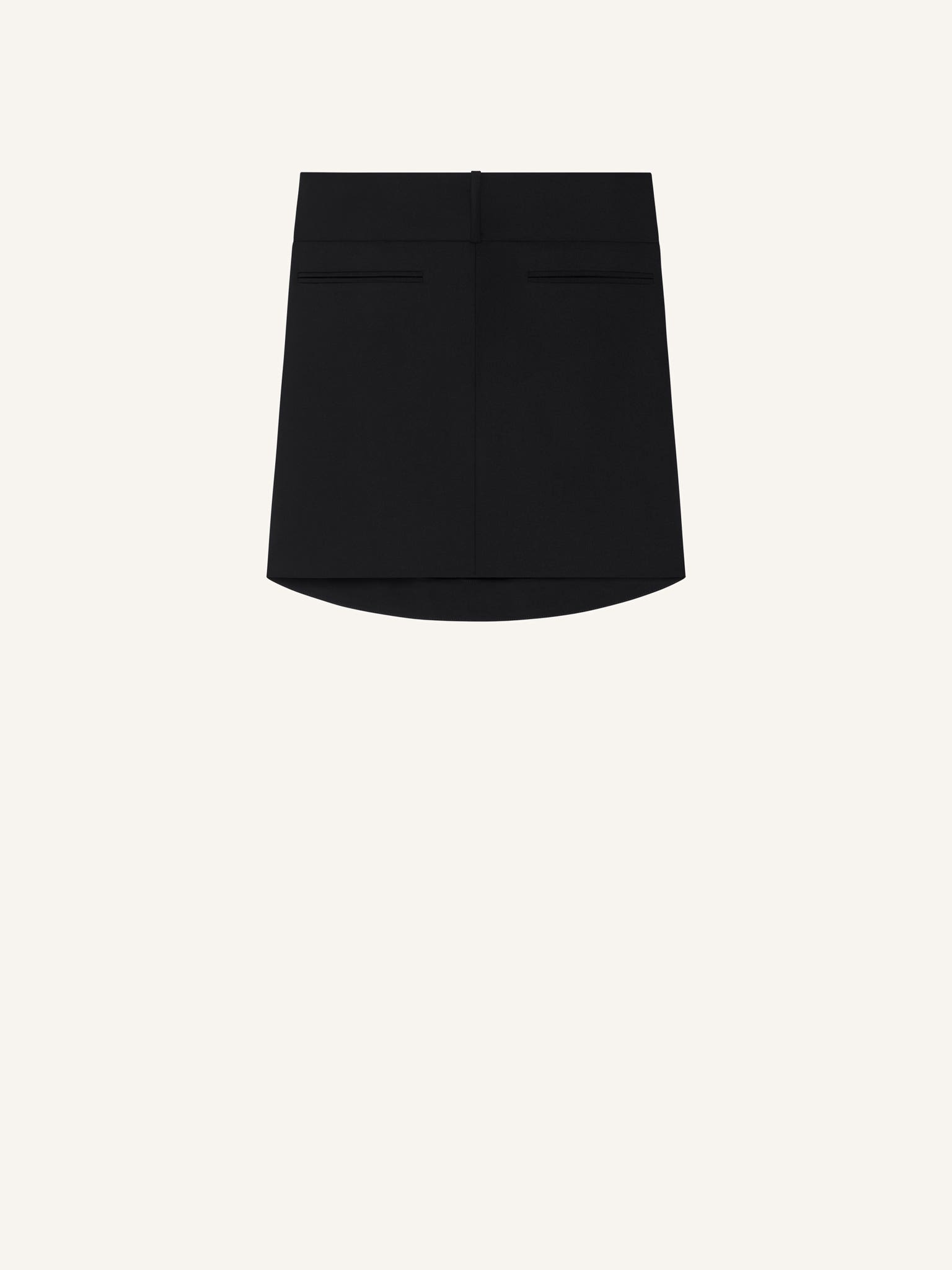 OBLIQUE DRAPED MINI SKIRT