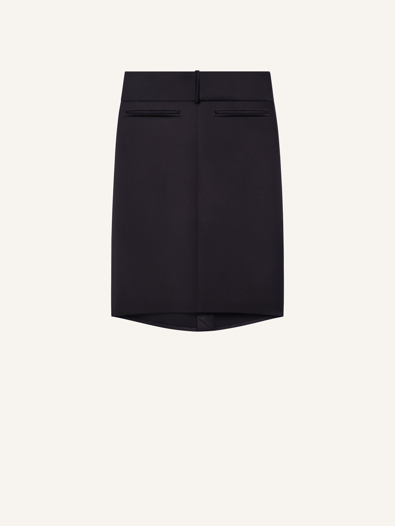 OBLIQUE DRAPED SATIN SKIRT