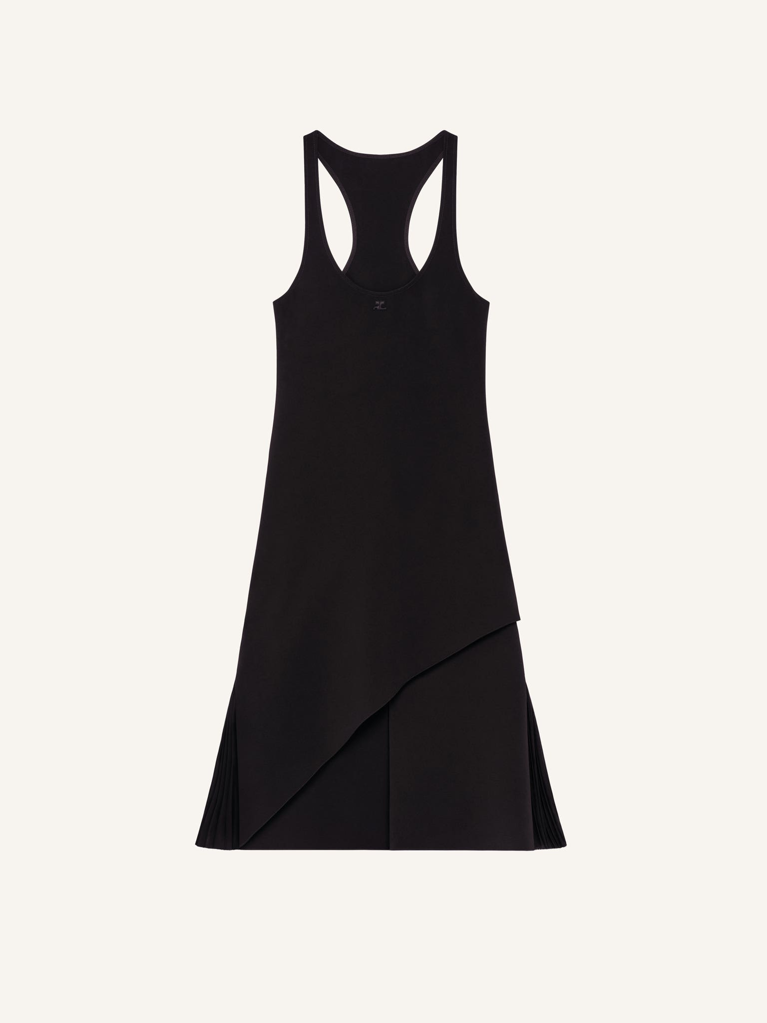 INFINITY PLEATS A-LINE DRESS