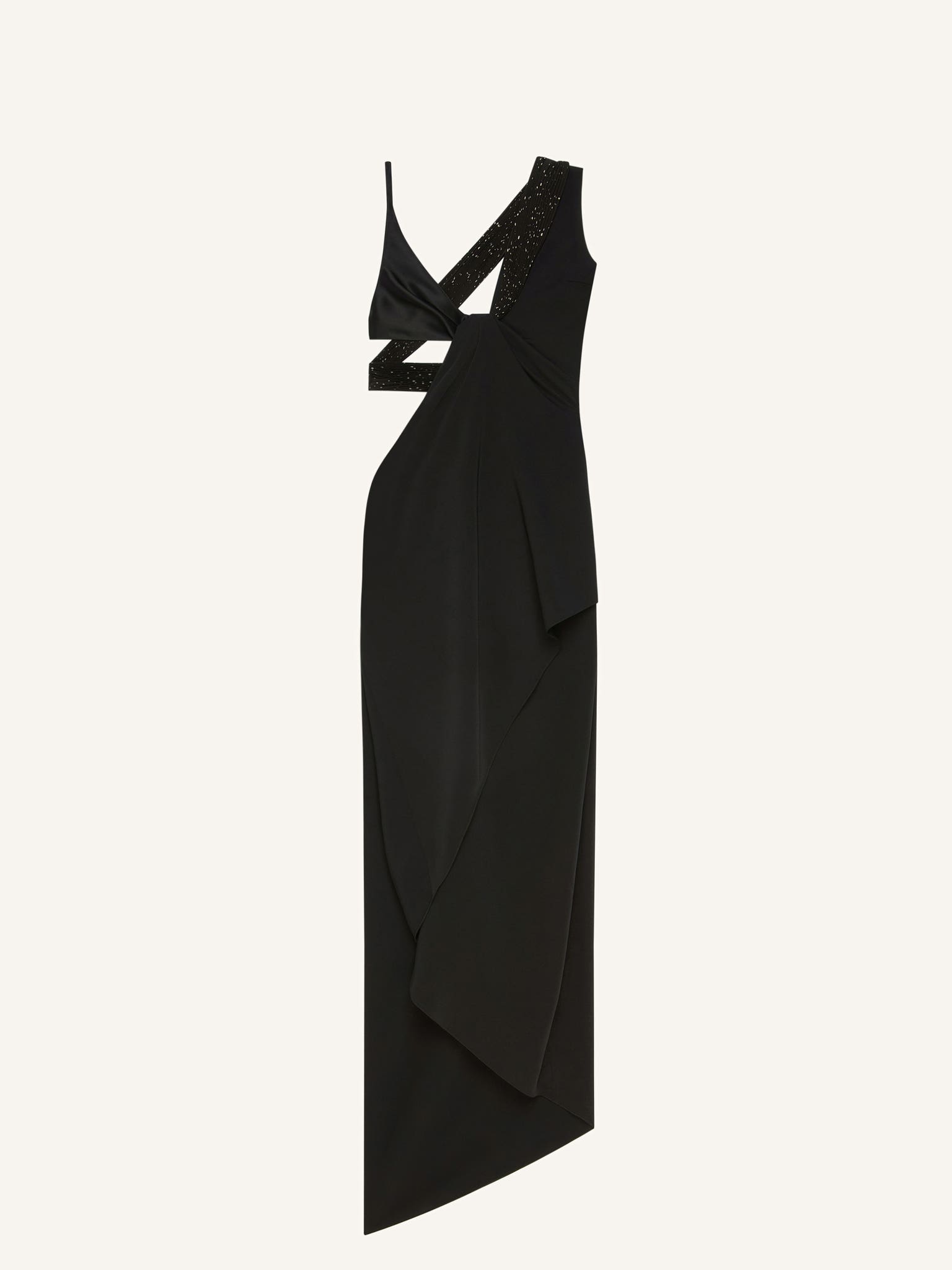 TWIST ASYMMETRICAL LONG DRESS