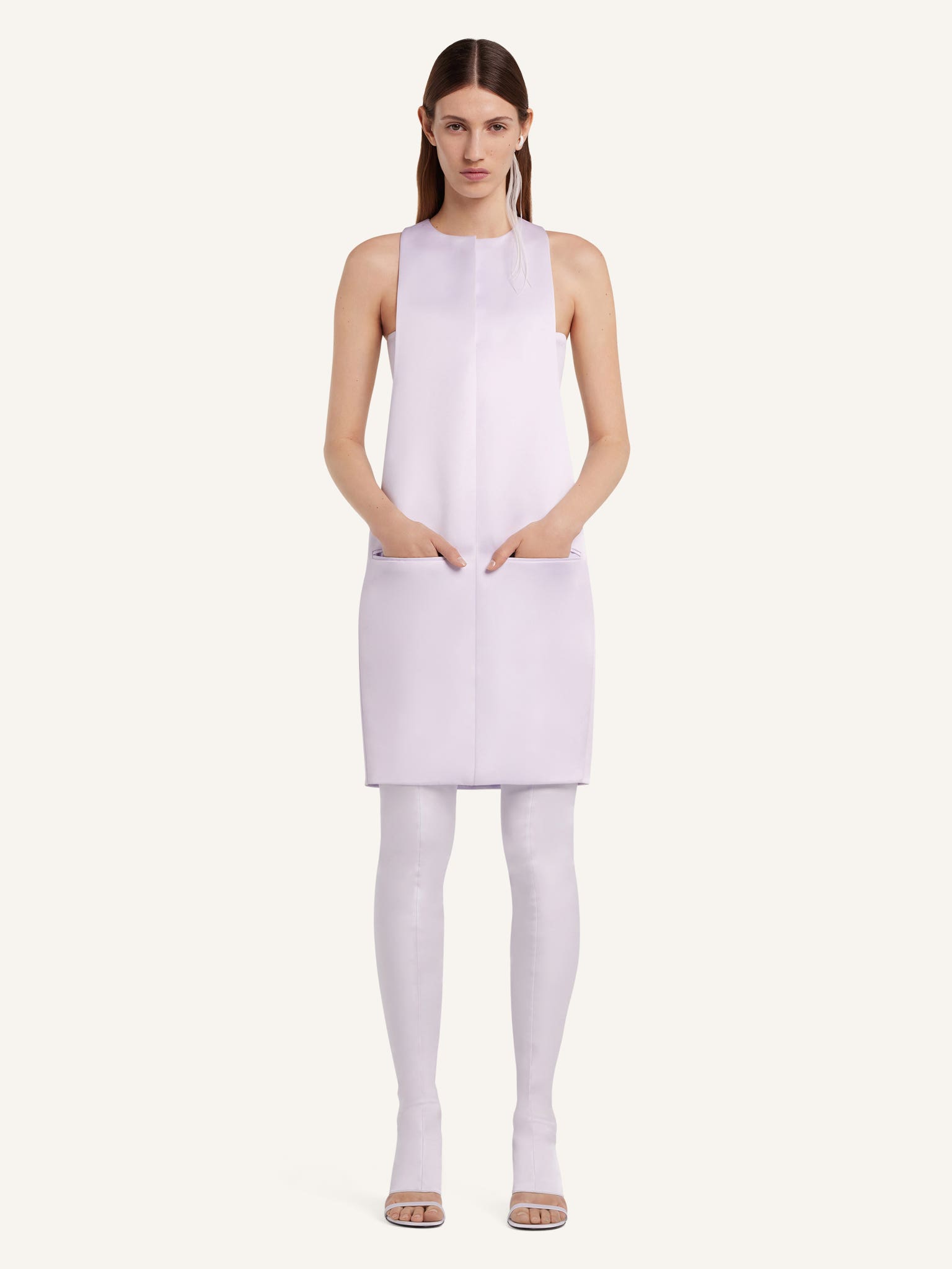 SCUBA HERITAGE SATIN DRESS