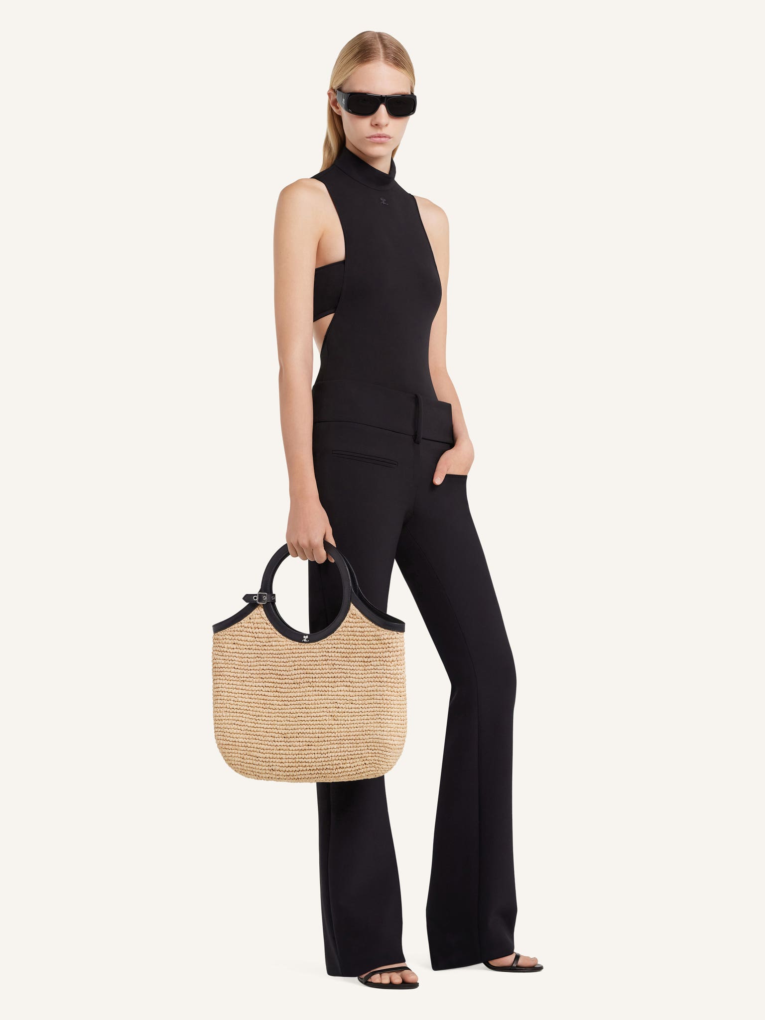 MEDIUM HOLY BAG EN RAPHIA