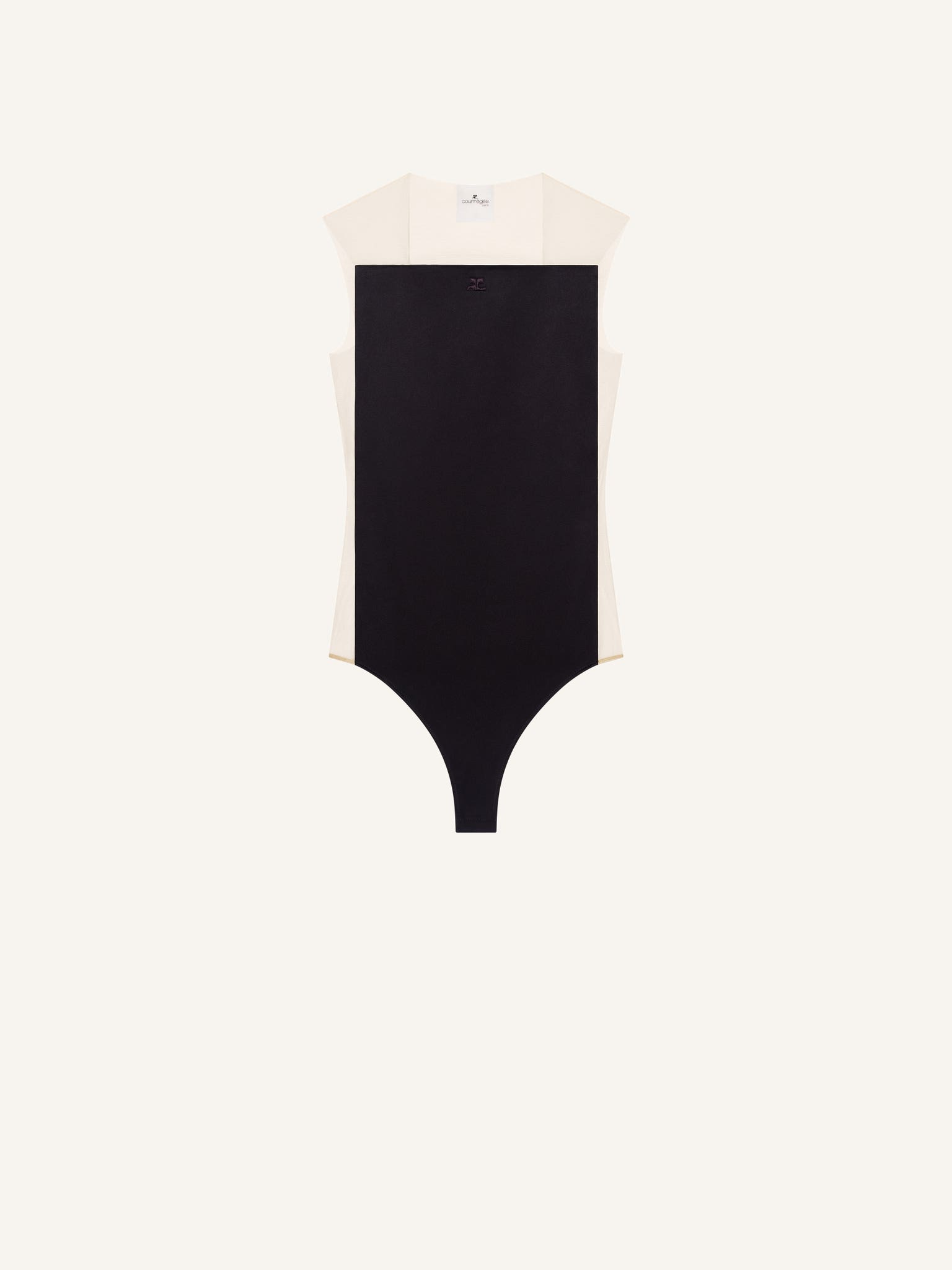 ILLUSION SATIN BODYSUIT
