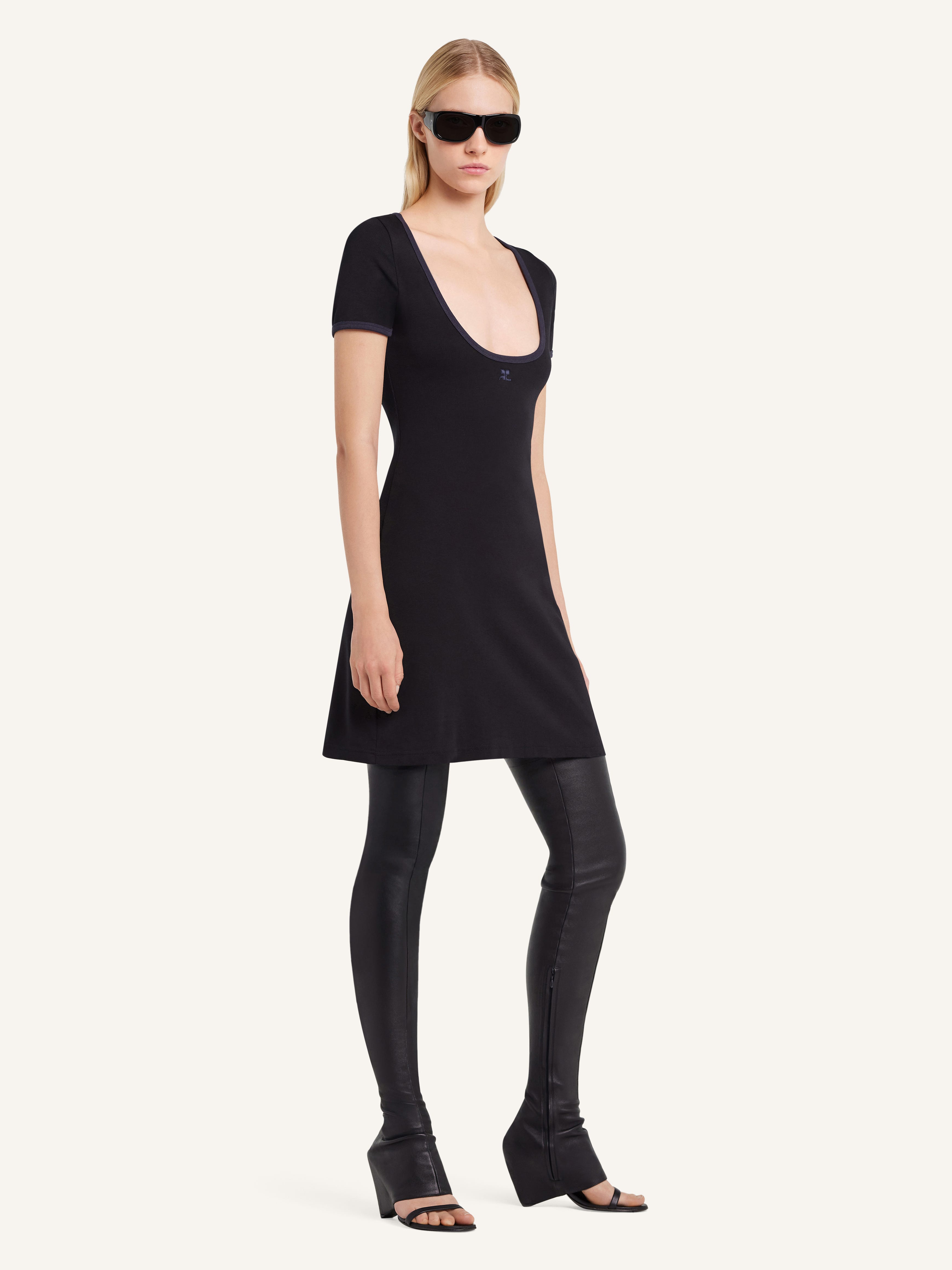 商品画像：クレージュ courreges ウール ボーダー ツイードニット 4