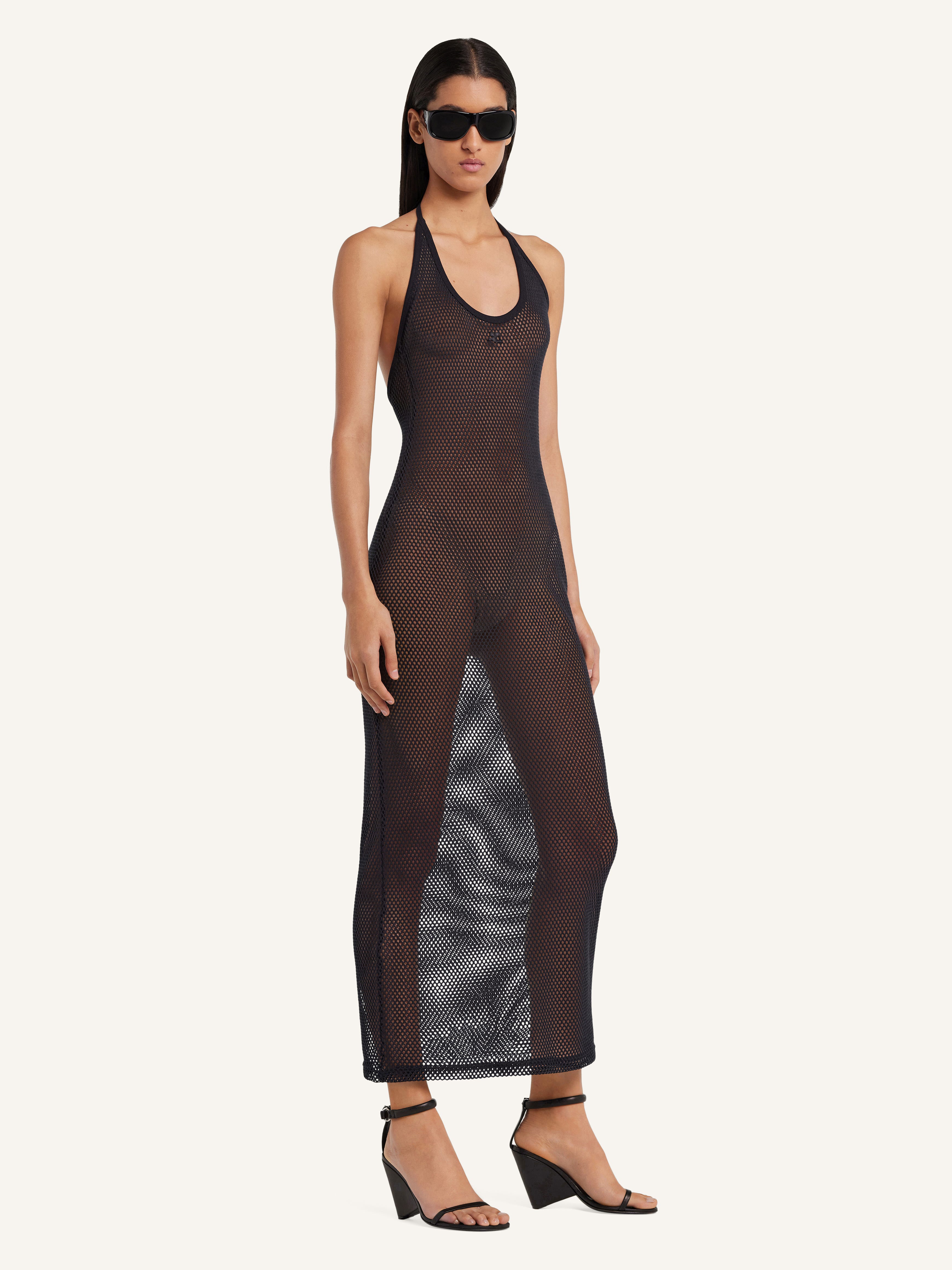 HOLISTIC MESH LONG DRESS - courrèges