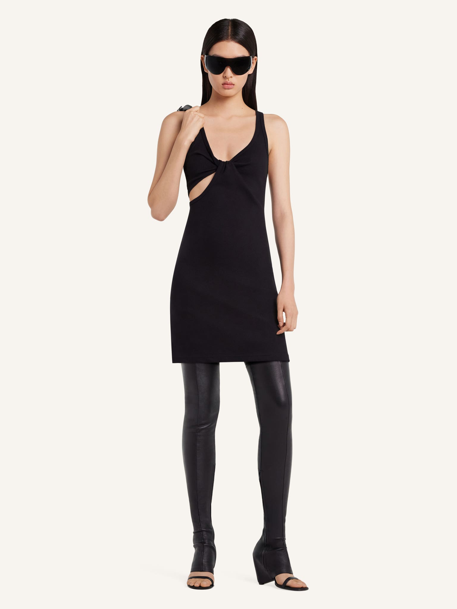 TWIST 90'S RIB DRESS