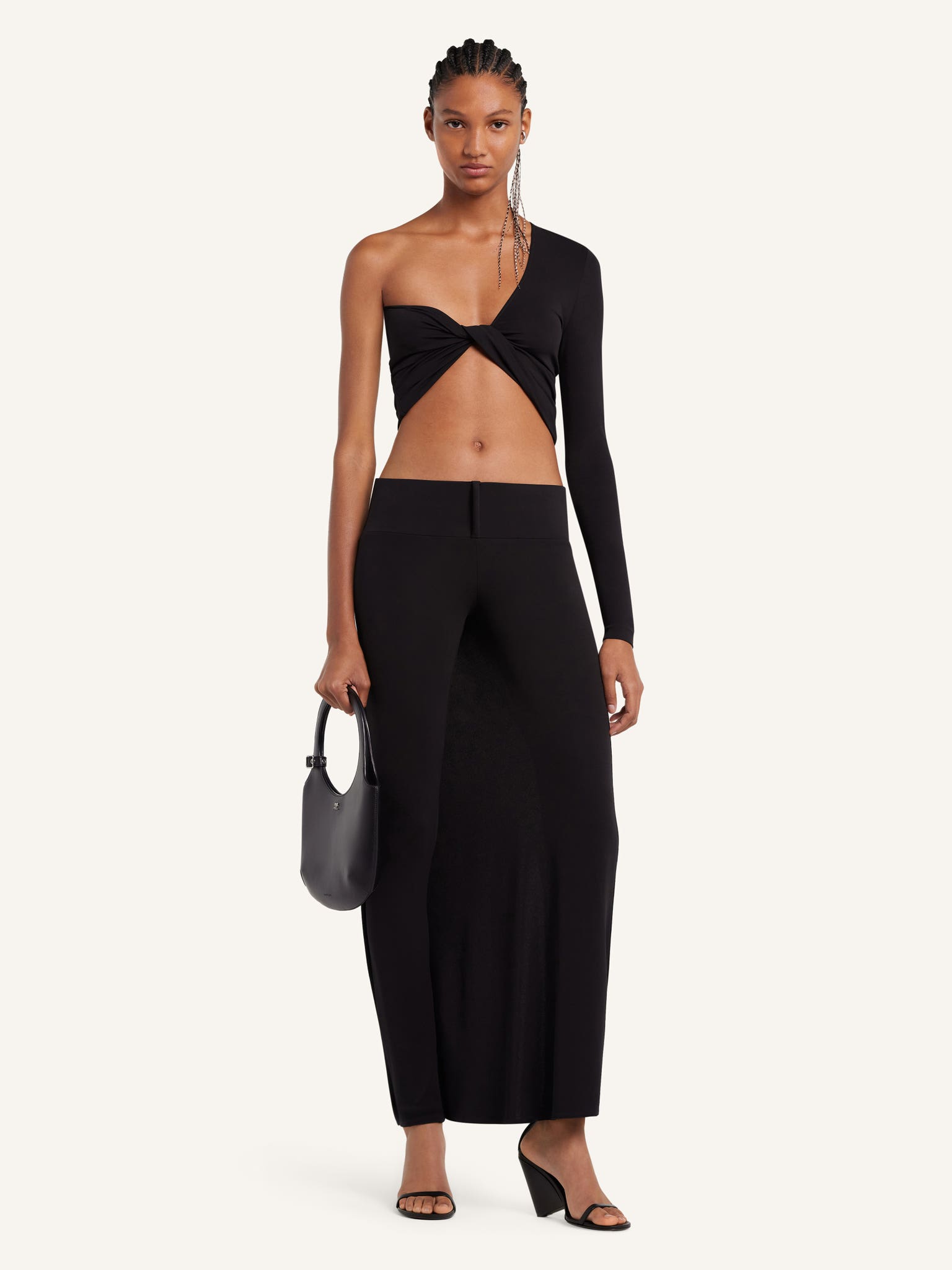 TWIST ASYMMETRICAL CROPPED TOP