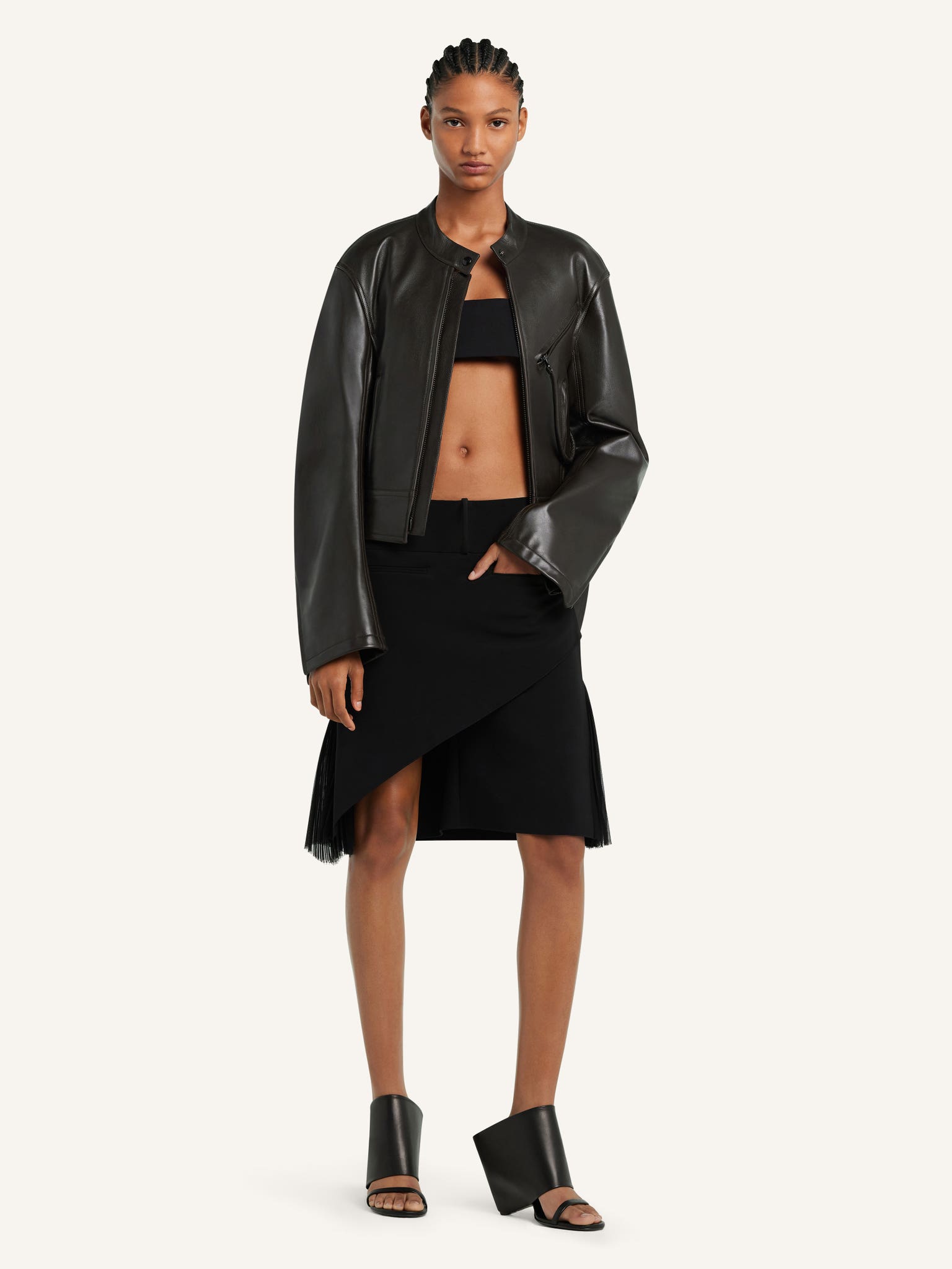 SCUBA LEATHER BIKER JACKET