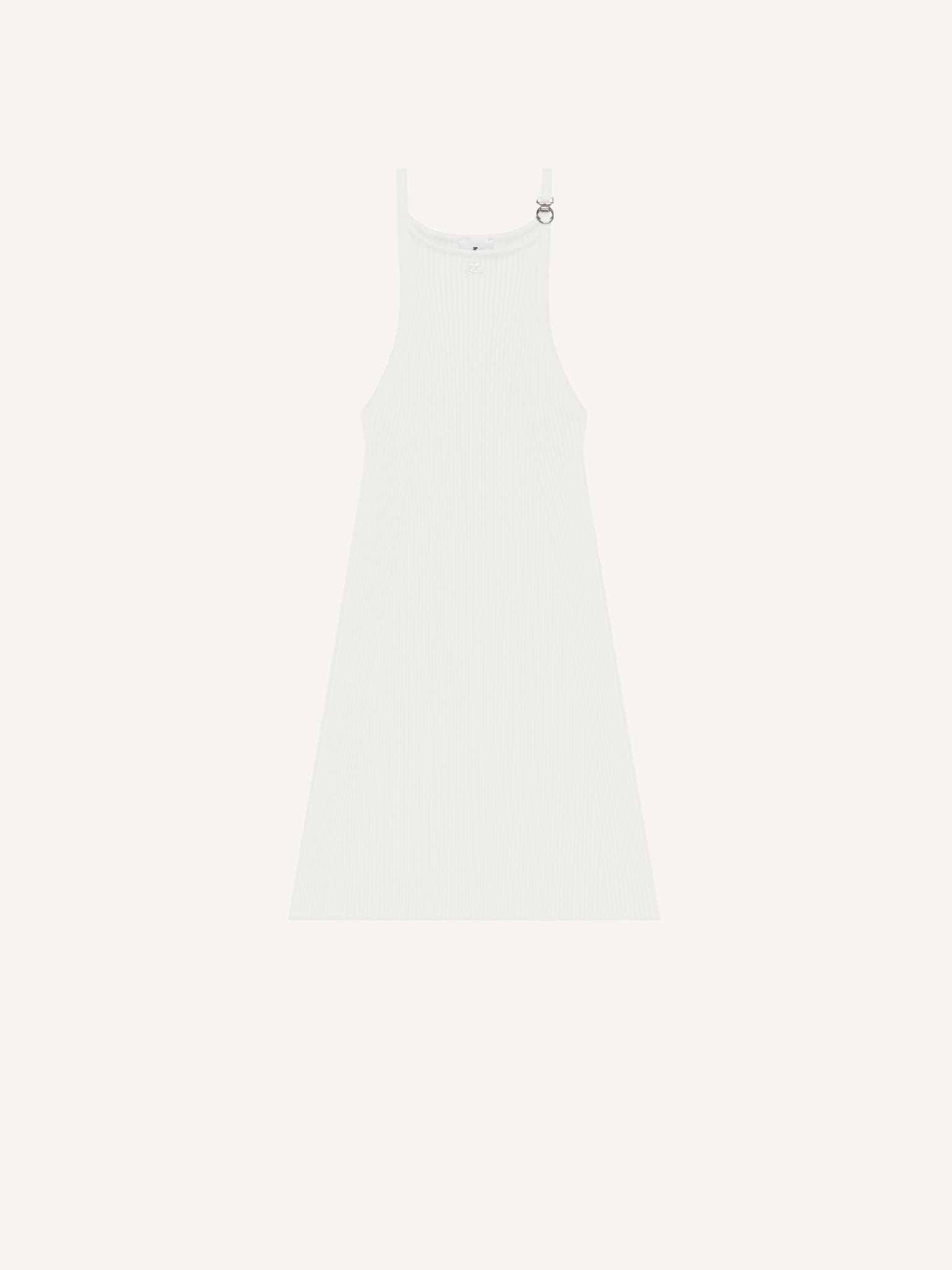 BUCKLE RIB KNIT DRESS