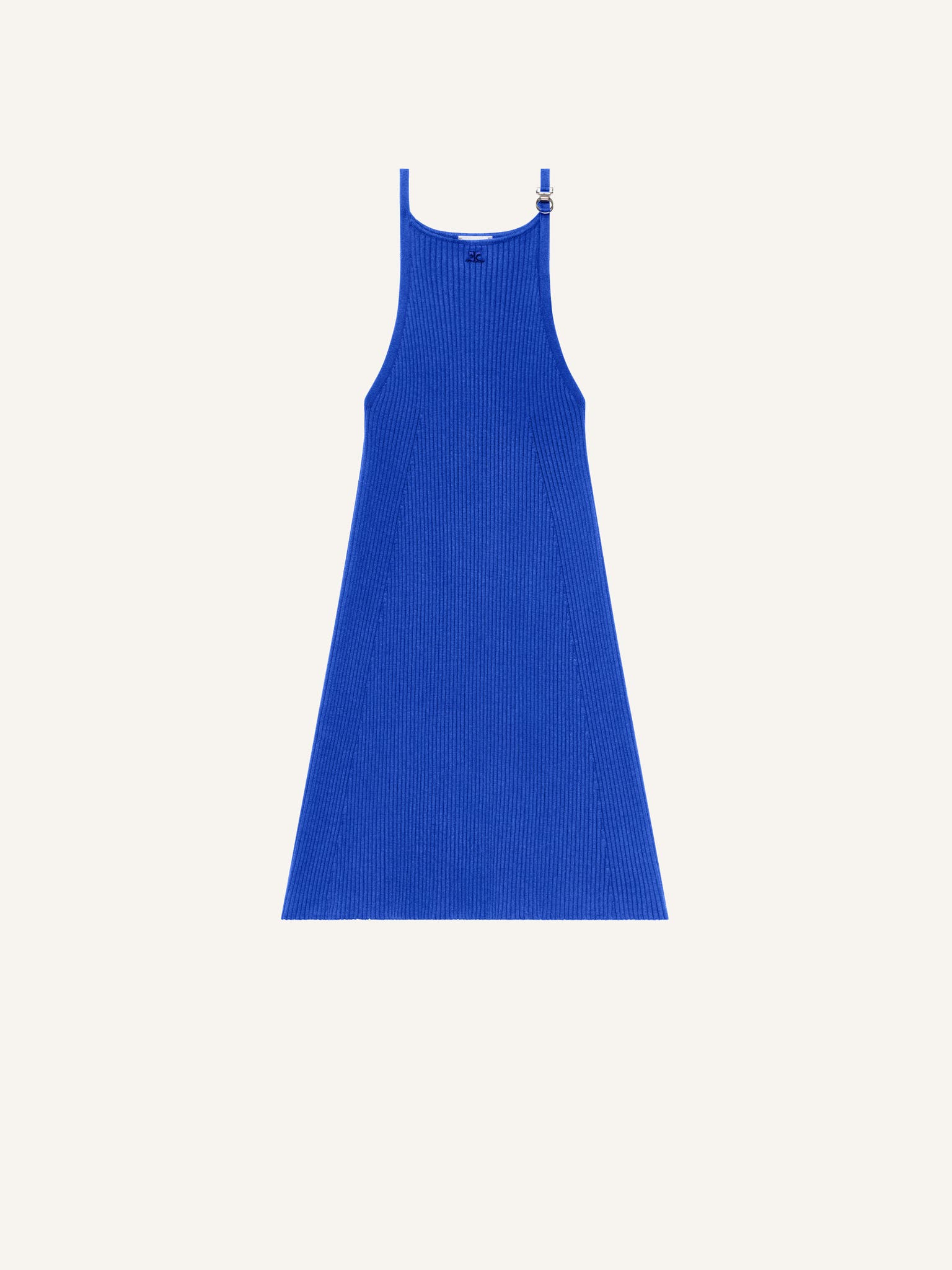 BUCKLE RIB KNIT DRESS