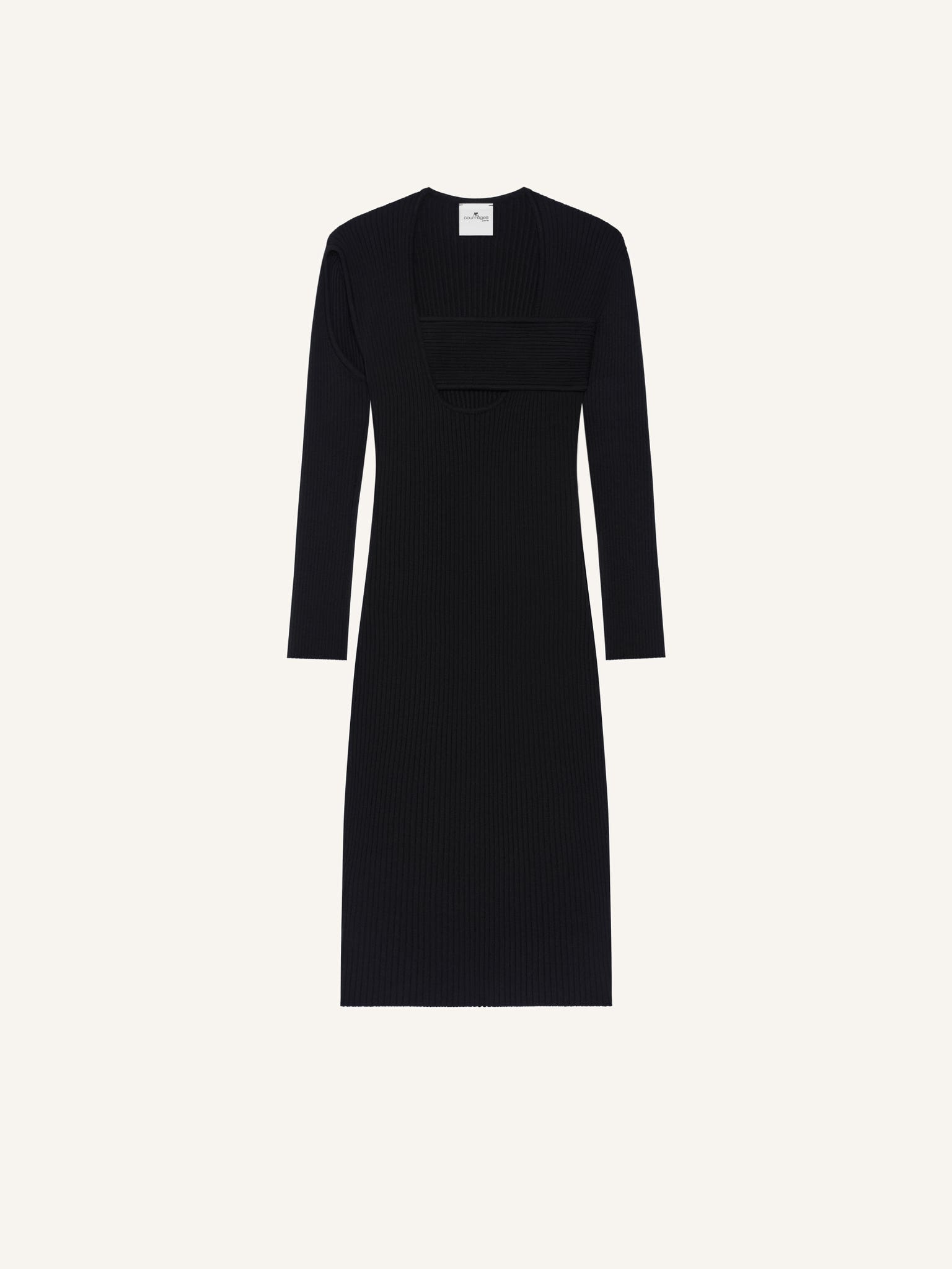 INFINITY RIB KNIT DRESS