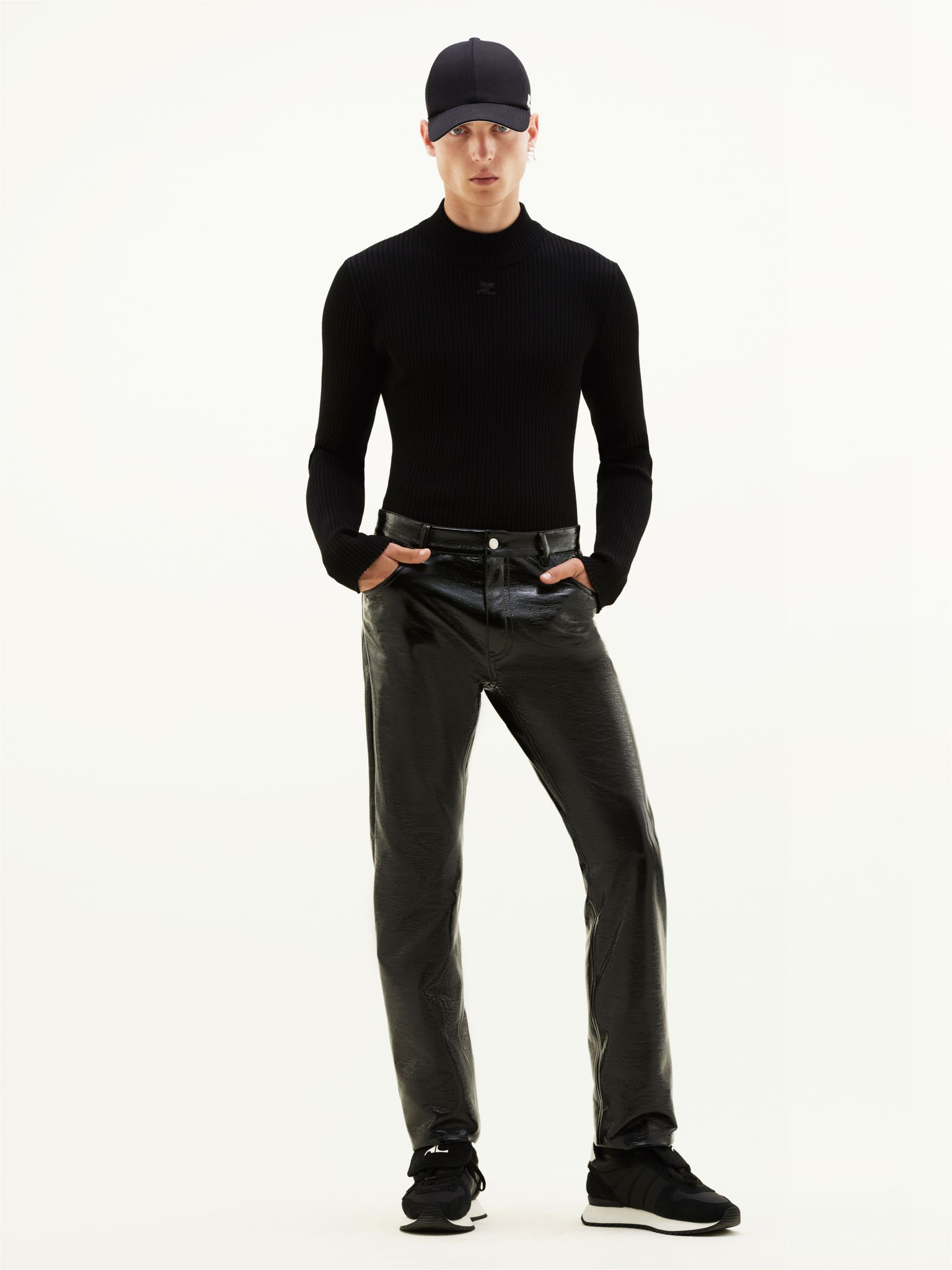 REEDITION RIB KNIT MOCKNECK SWEATER