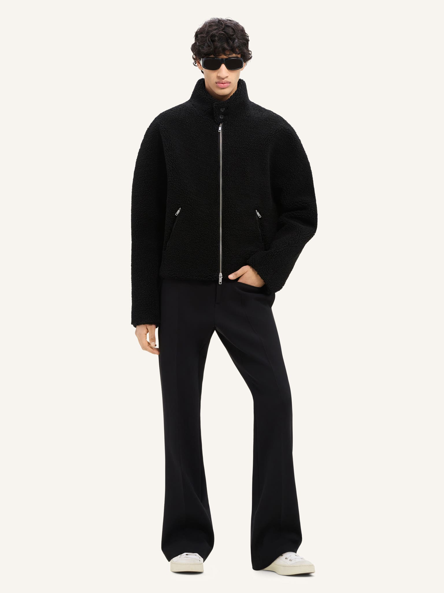 FLEECE BOMBER JACKET