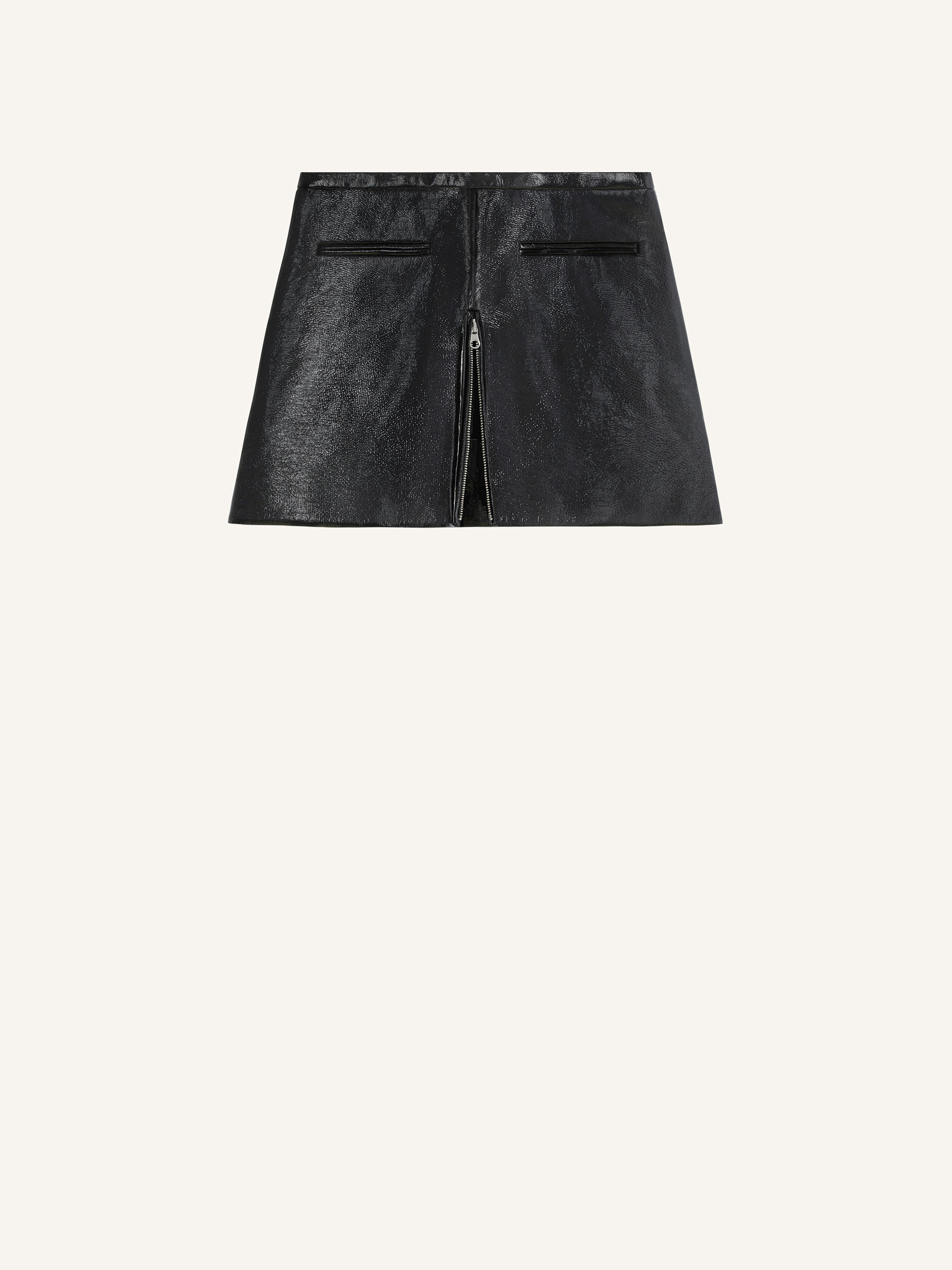 HERITAGE VINYL MINI SKIRT - courrèges HERITAGE VINYL MINI SKIRT - courrèges