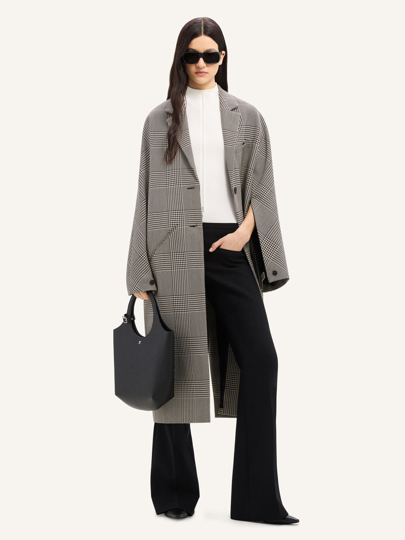COCOON PRINCE OF WALES LONG COAT