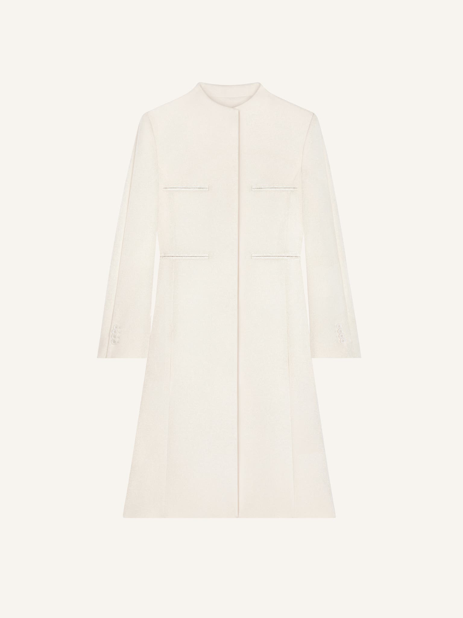 OFFICER COLLAR HERITAGE CREPE COAT
