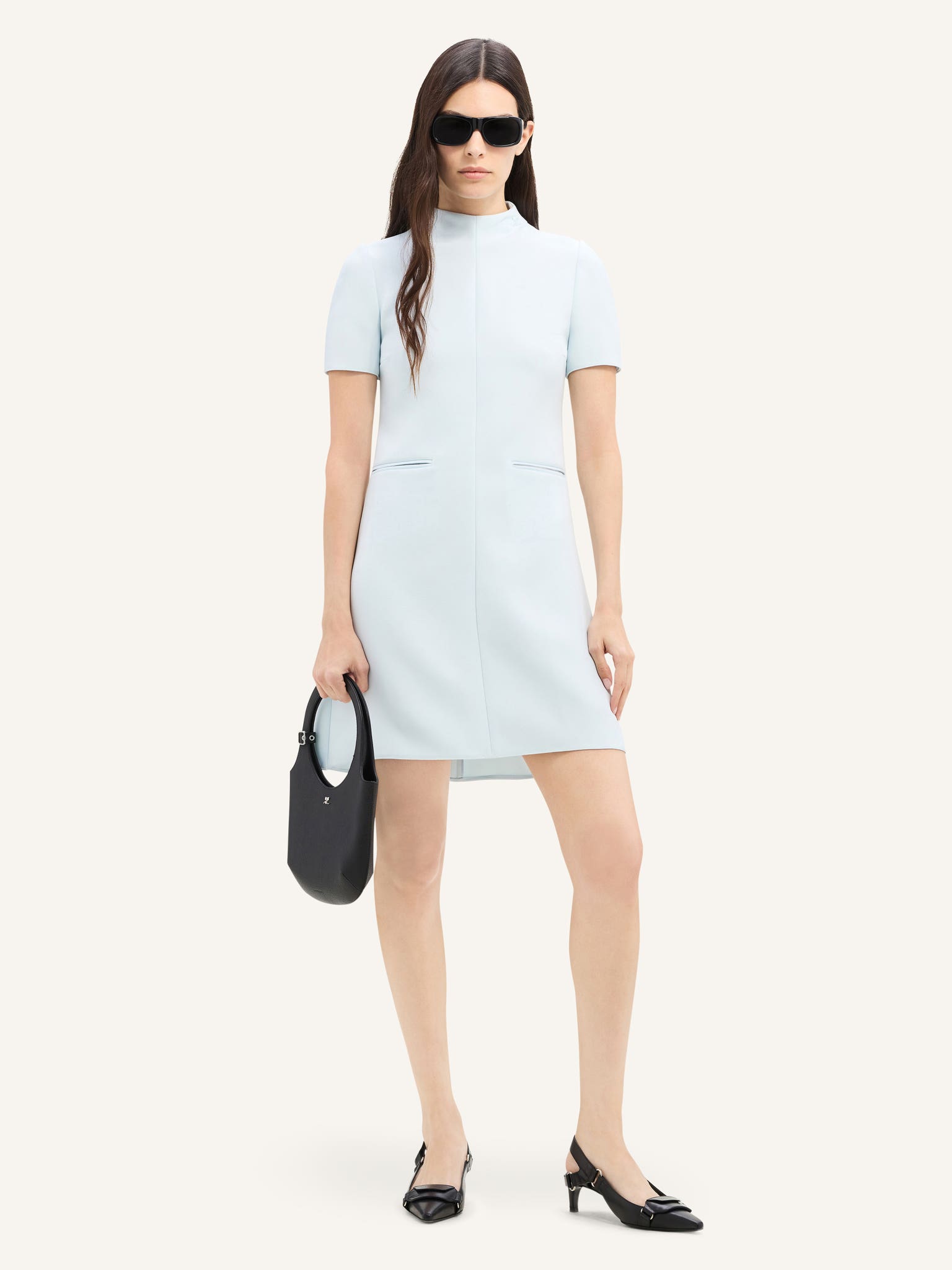 TWILL A-LINE DRESS