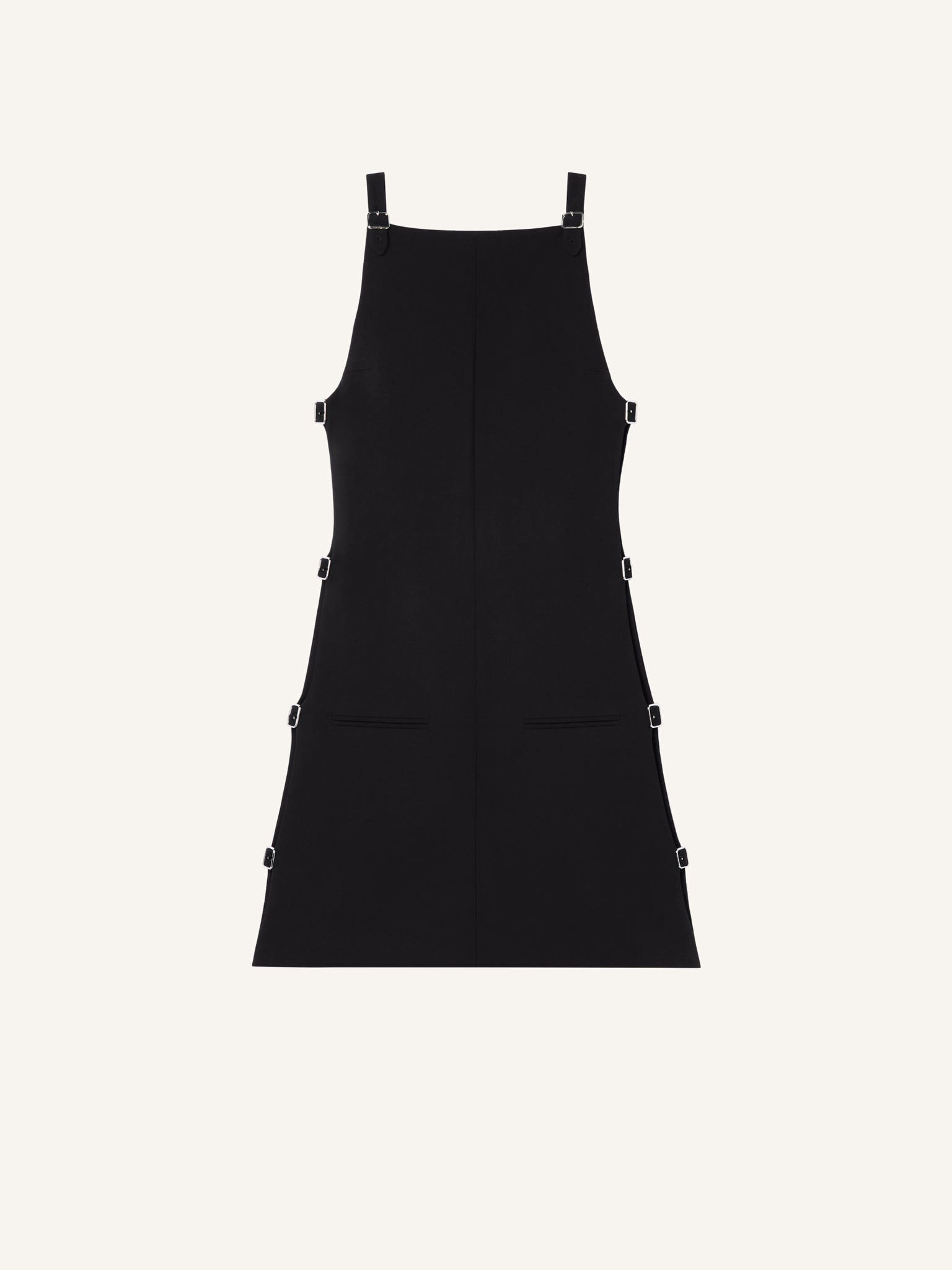 MULTI-BUCKLE MINI DRESS