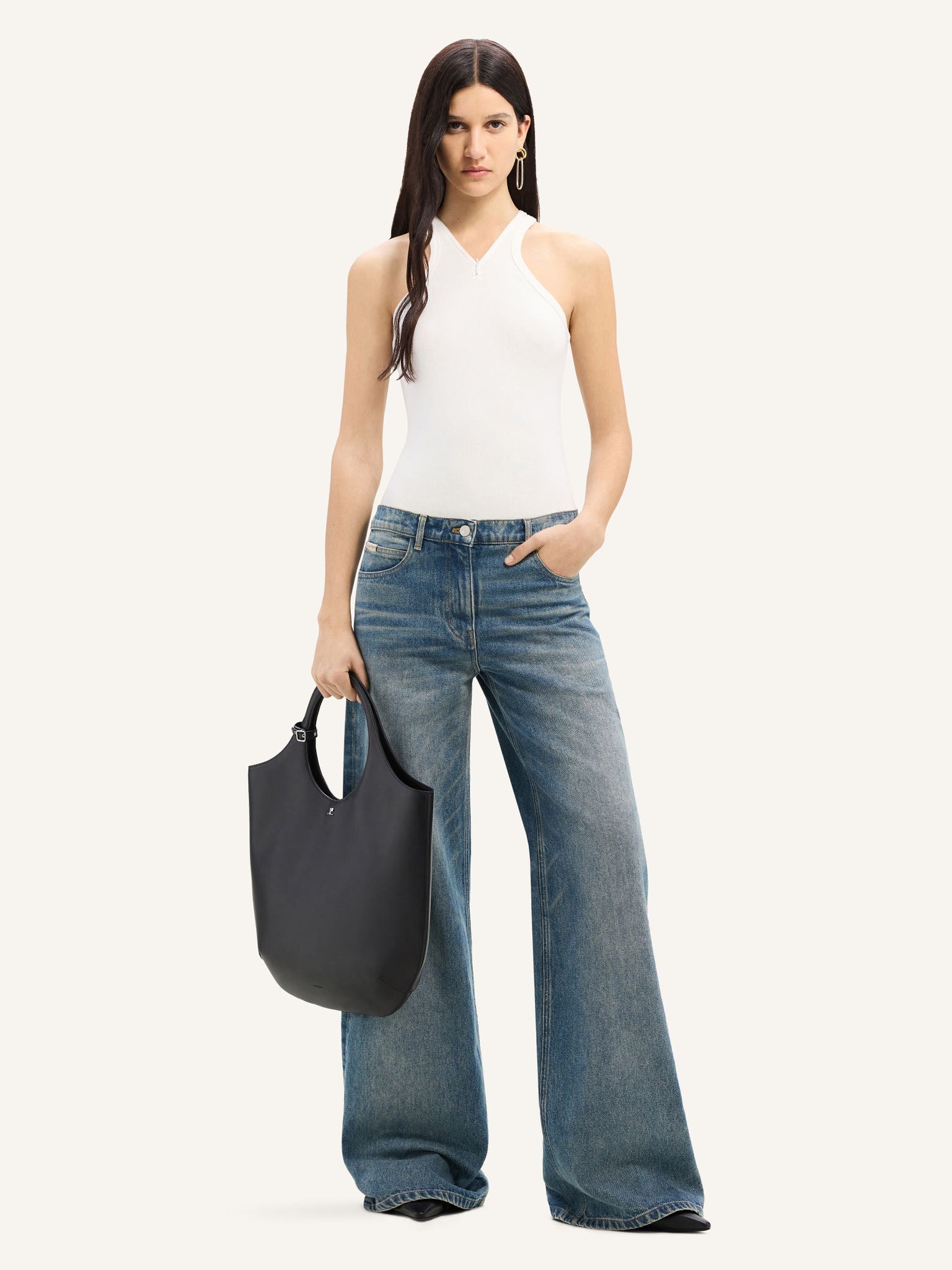 HAMMER DENIM BAGGY PANTS
