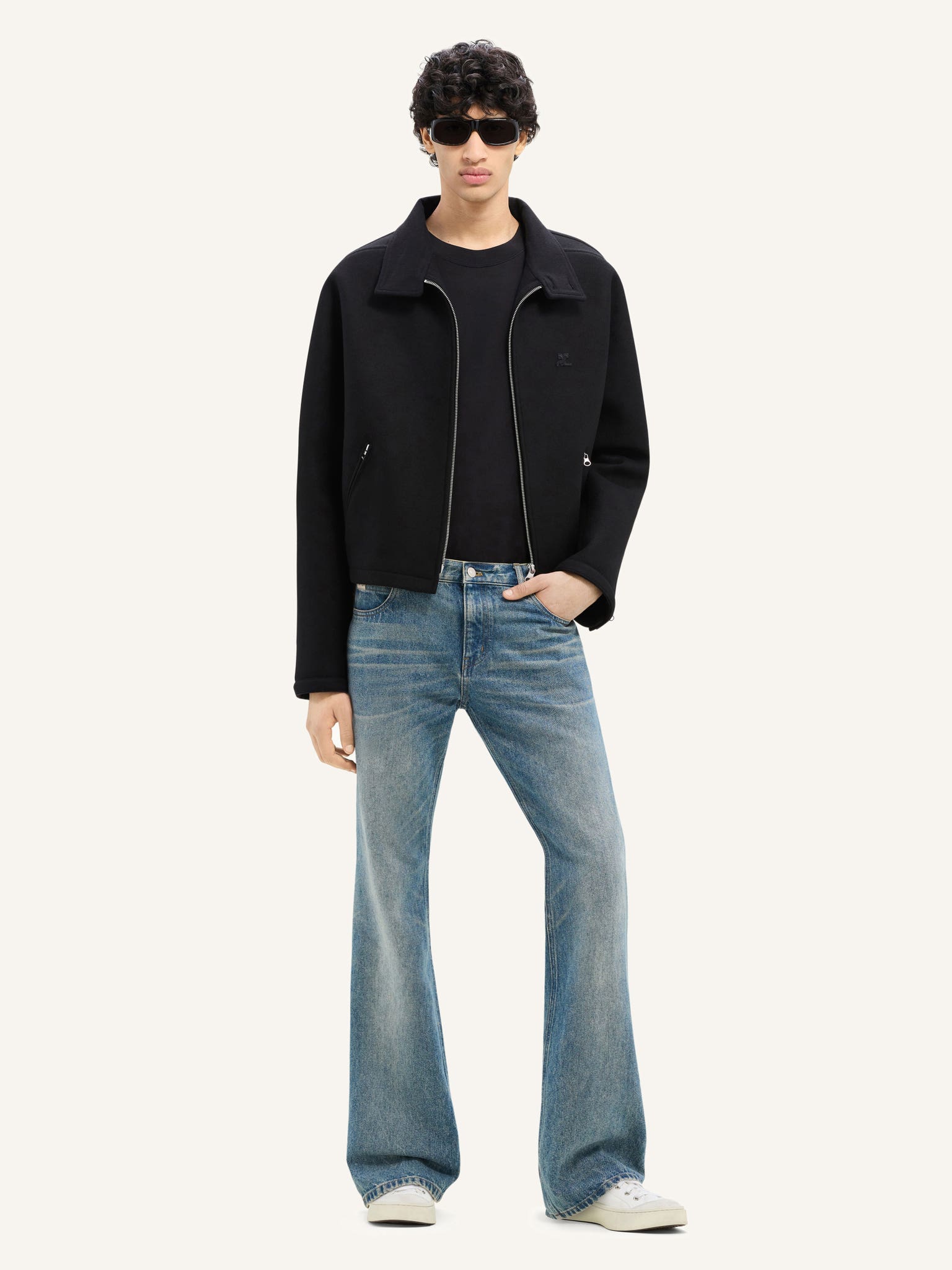 PANTALON BOOTCUT 5 POCHES EN DENIM