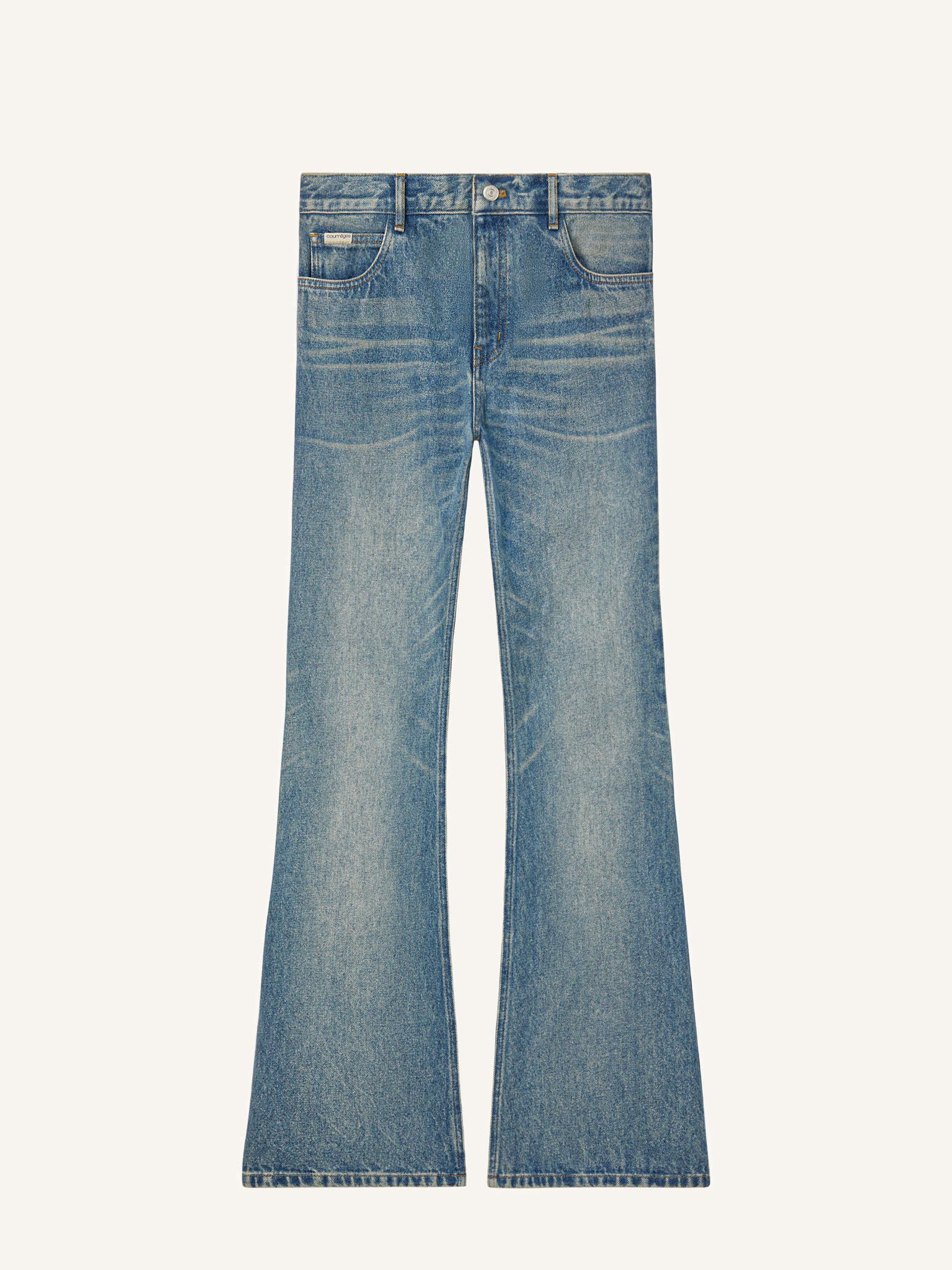 PANTALON BOOTCUT 5 POCHES EN DENIM