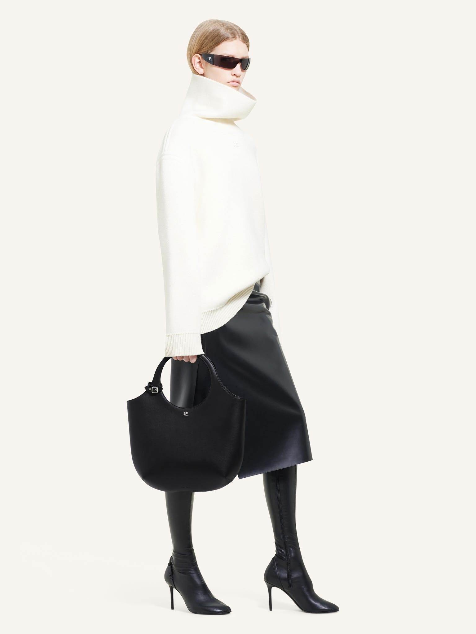 HOLY BAG MEDIUM EN CUIR LISSE