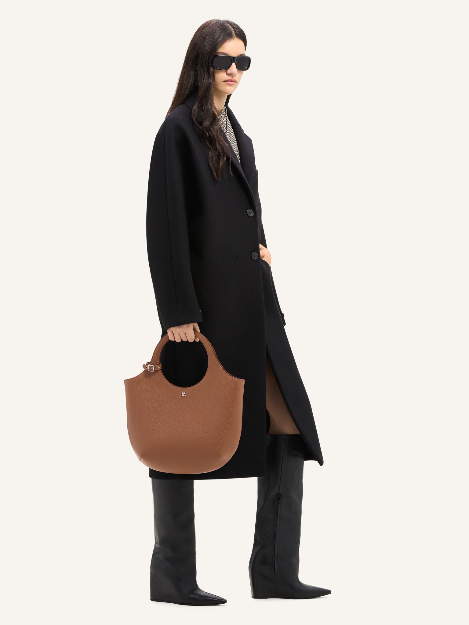 HOLY BAG MEDIUM EN CUIR GRAINÉ 