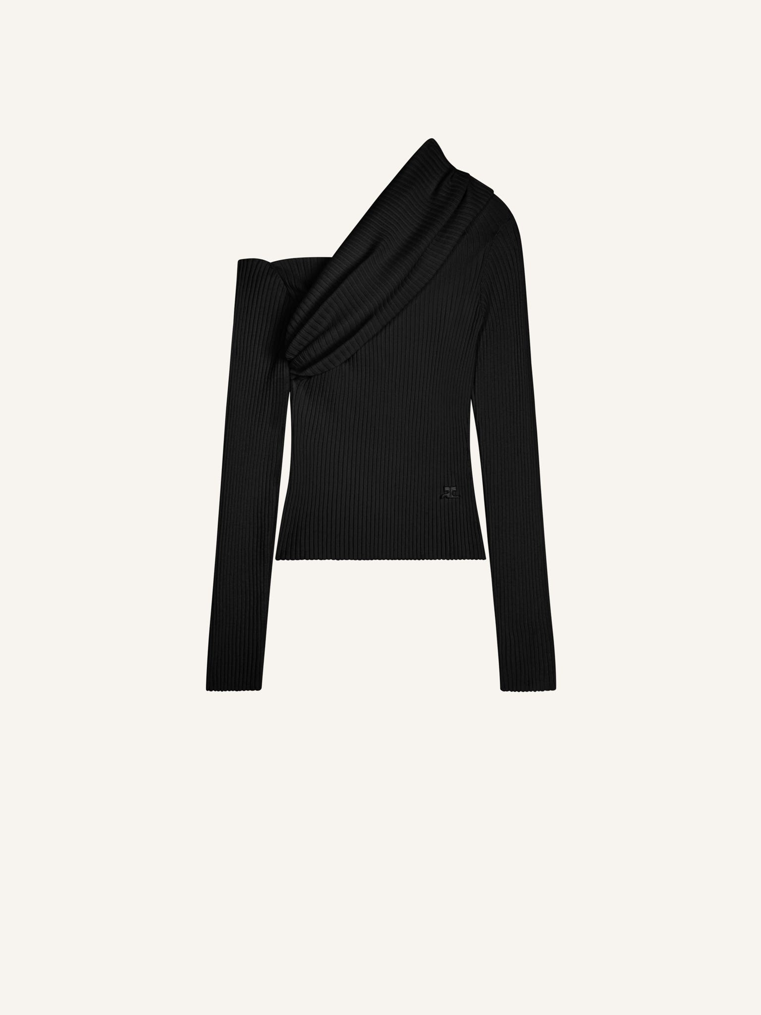 PULL TWIST EN MAILLE CÔTELÉE