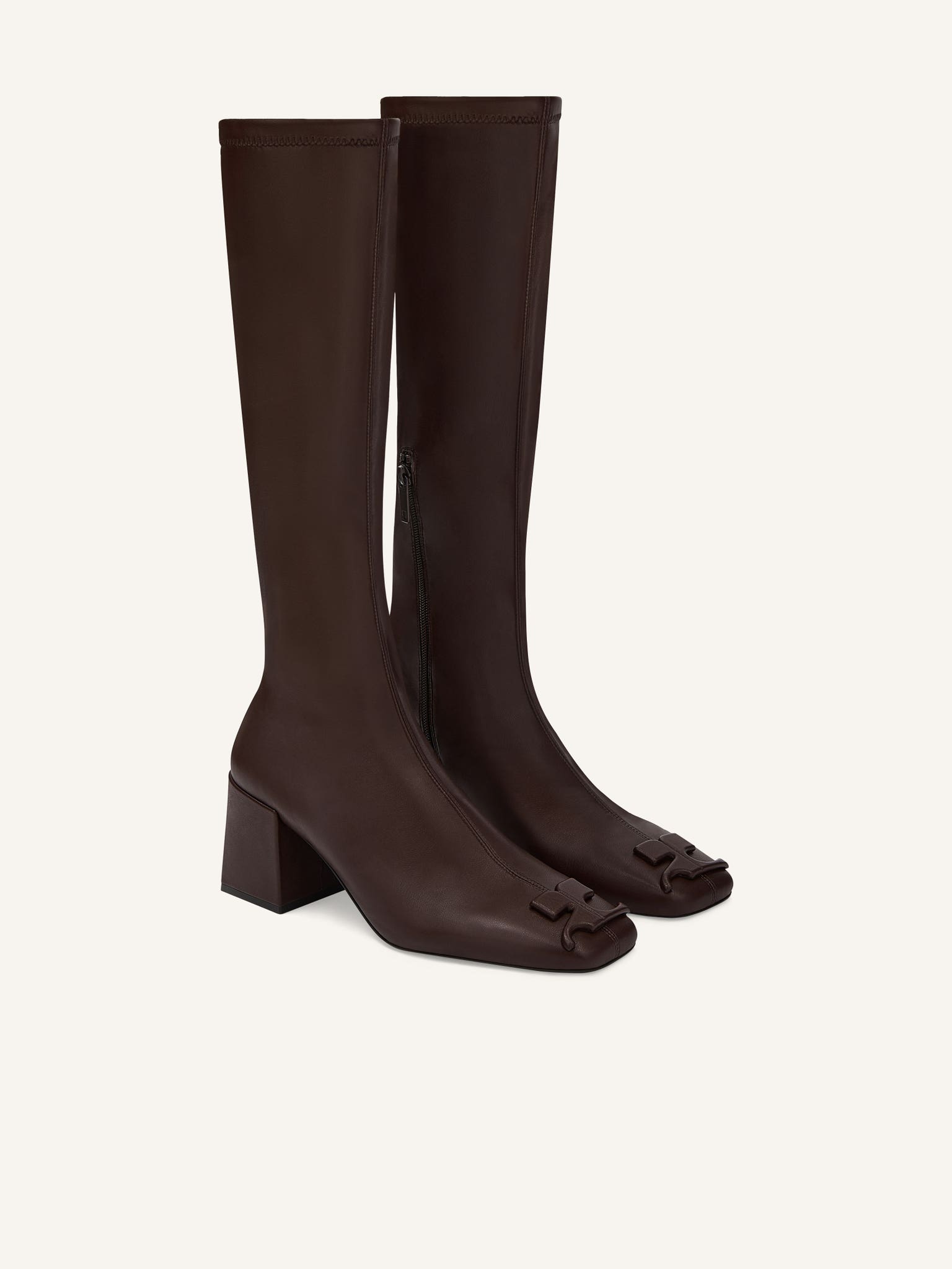 REEDITION STRETCH LEATHER EFFECT BOOTS
