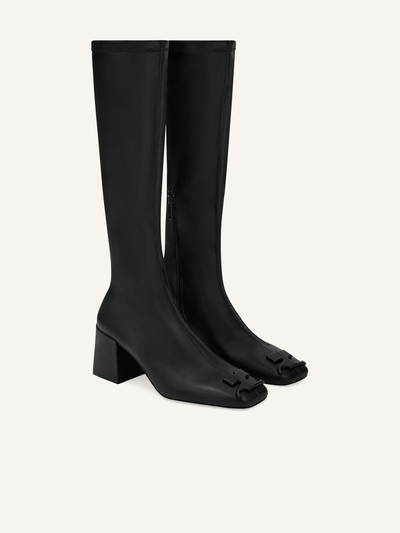 REEDITION STRETCH LEATHER EFFECT BOOTS
