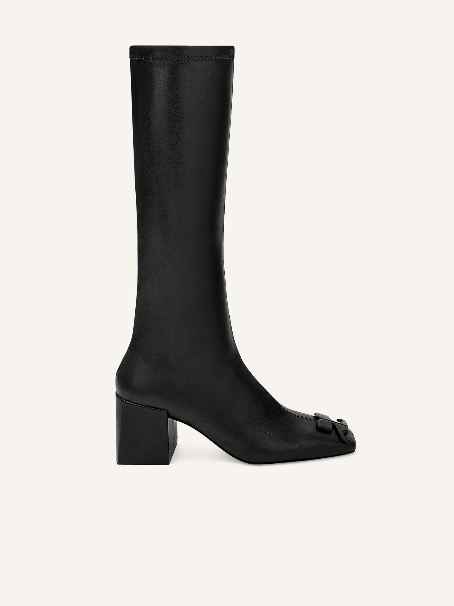 REEDITION STRETCH LEATHER EFFECT BOOTS