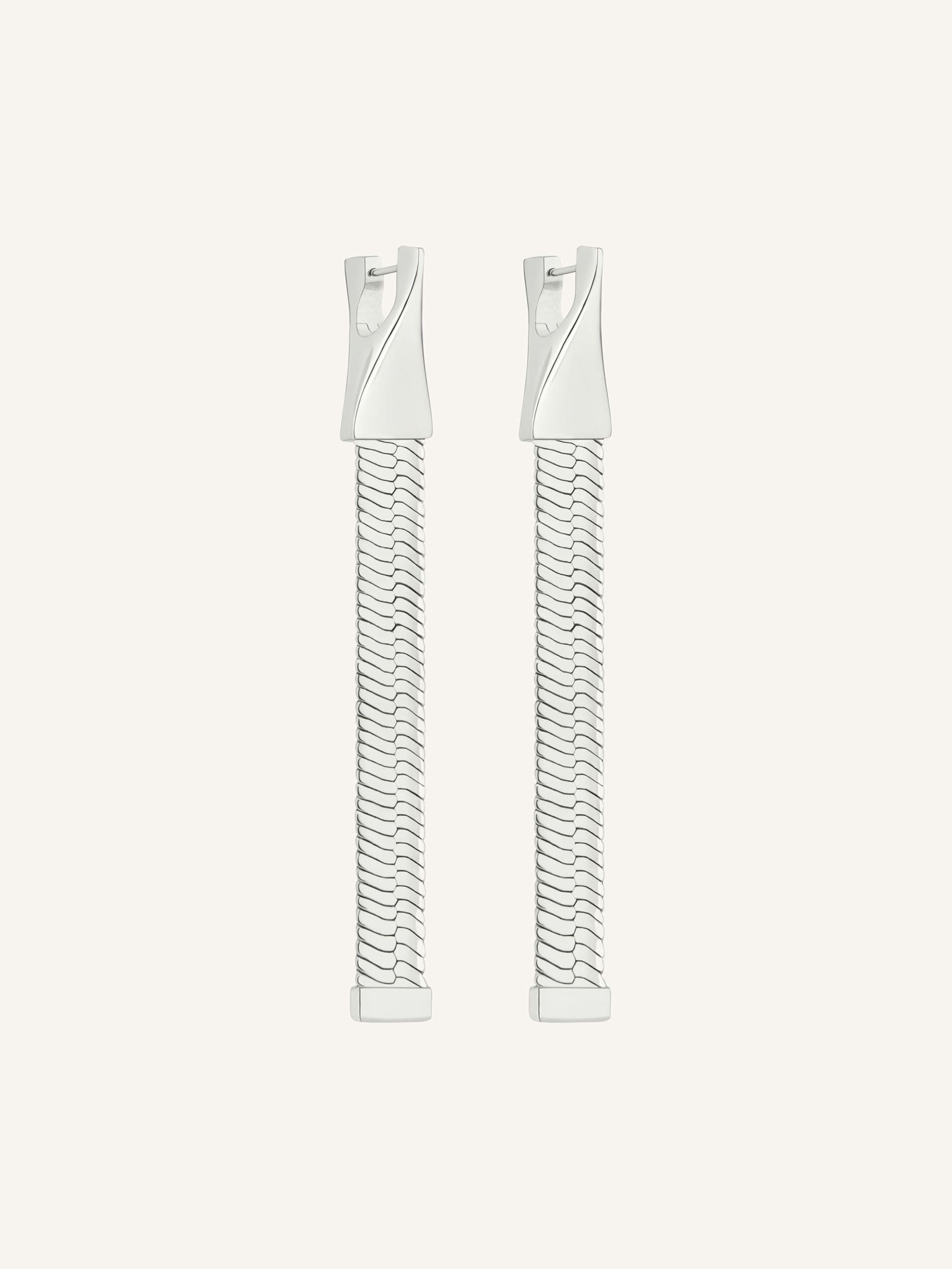 BOUCLES D'OREILLES ONE CHAÎNE SERPENT