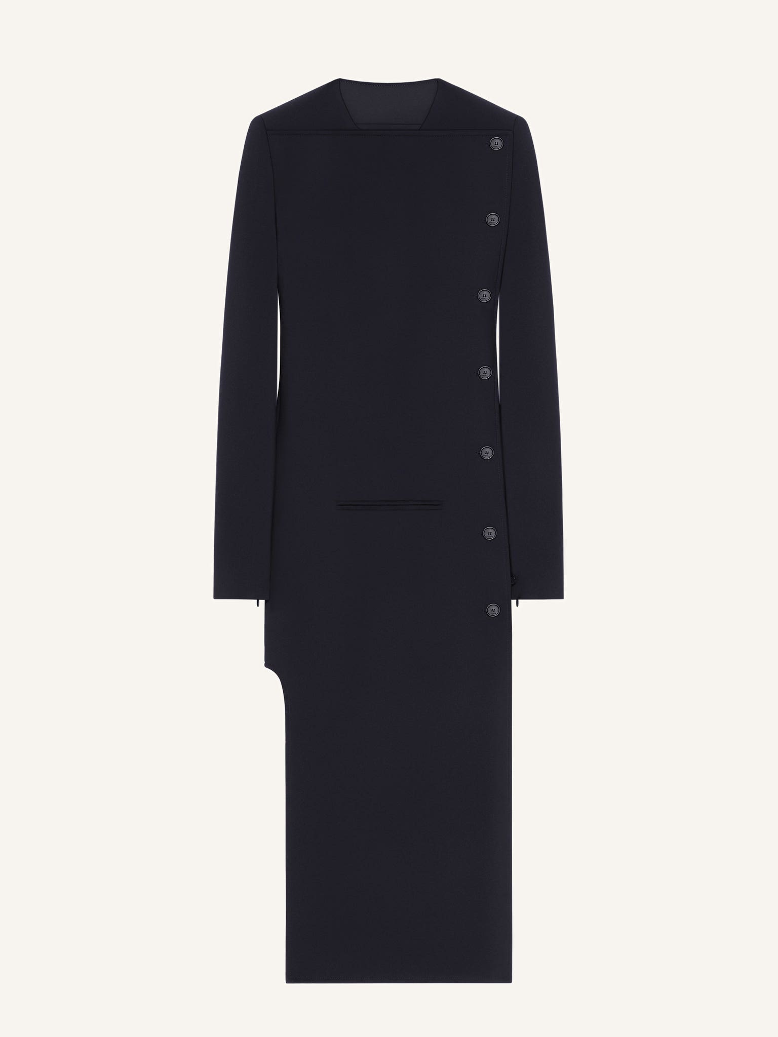 MANTEAU TAILLEUR LONG BOUTONNÉ